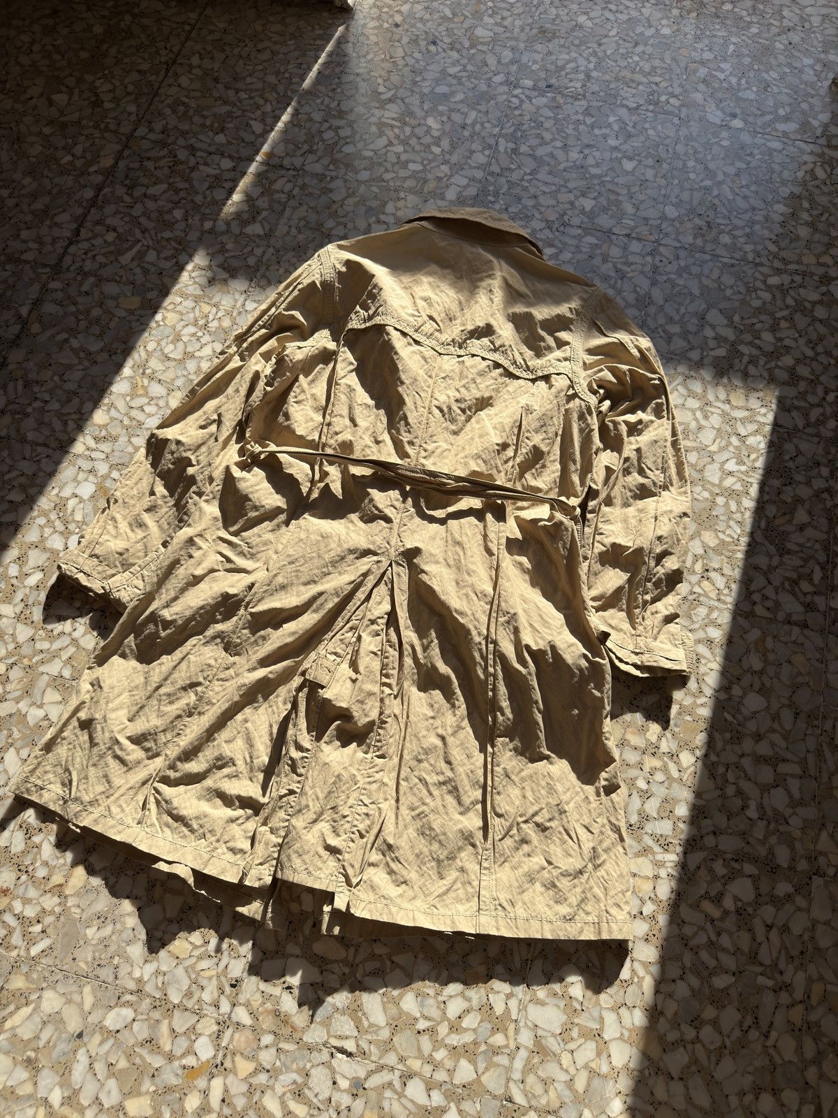 Moncler Moncler Womens Trench Coat Beige Ligthweight Size 5 Luxury Size XXL / US 16-18 / IT 52-54 - 3 Thumbnail