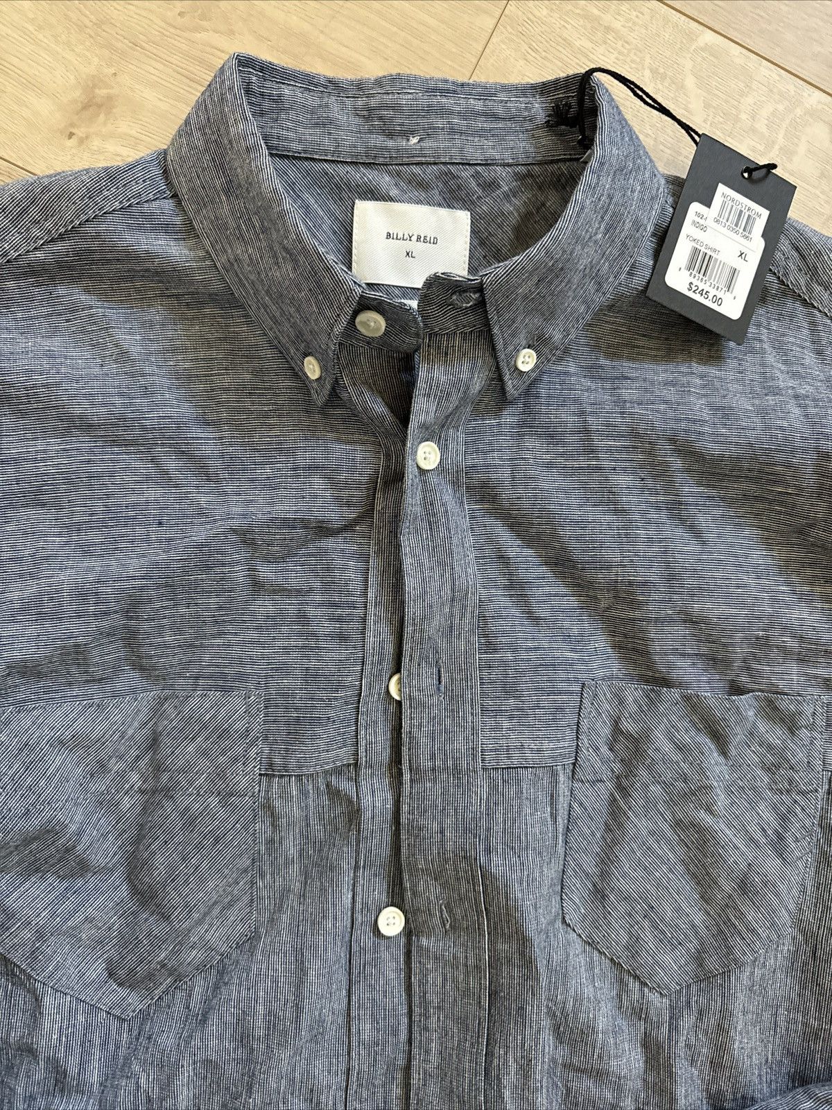 Billy Reid Billy Reid Yoked Shirt Indigo Size US XL / EU 56 / 4 - 4 Thumbnail