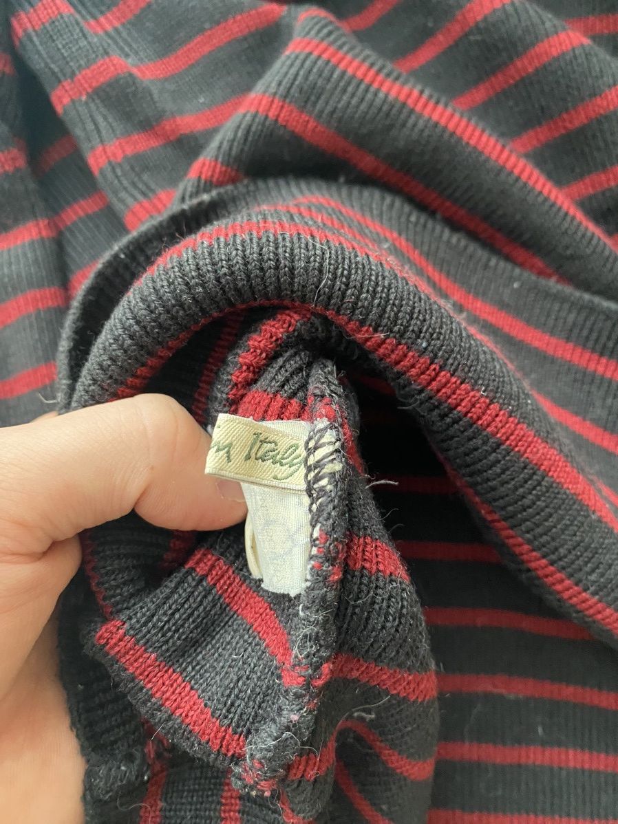 Gaultier Homme Objet Made in Italy JPG Wool Knitwear Striped Slim Size S / US 4 / IT 40 - 7 Thumbnail