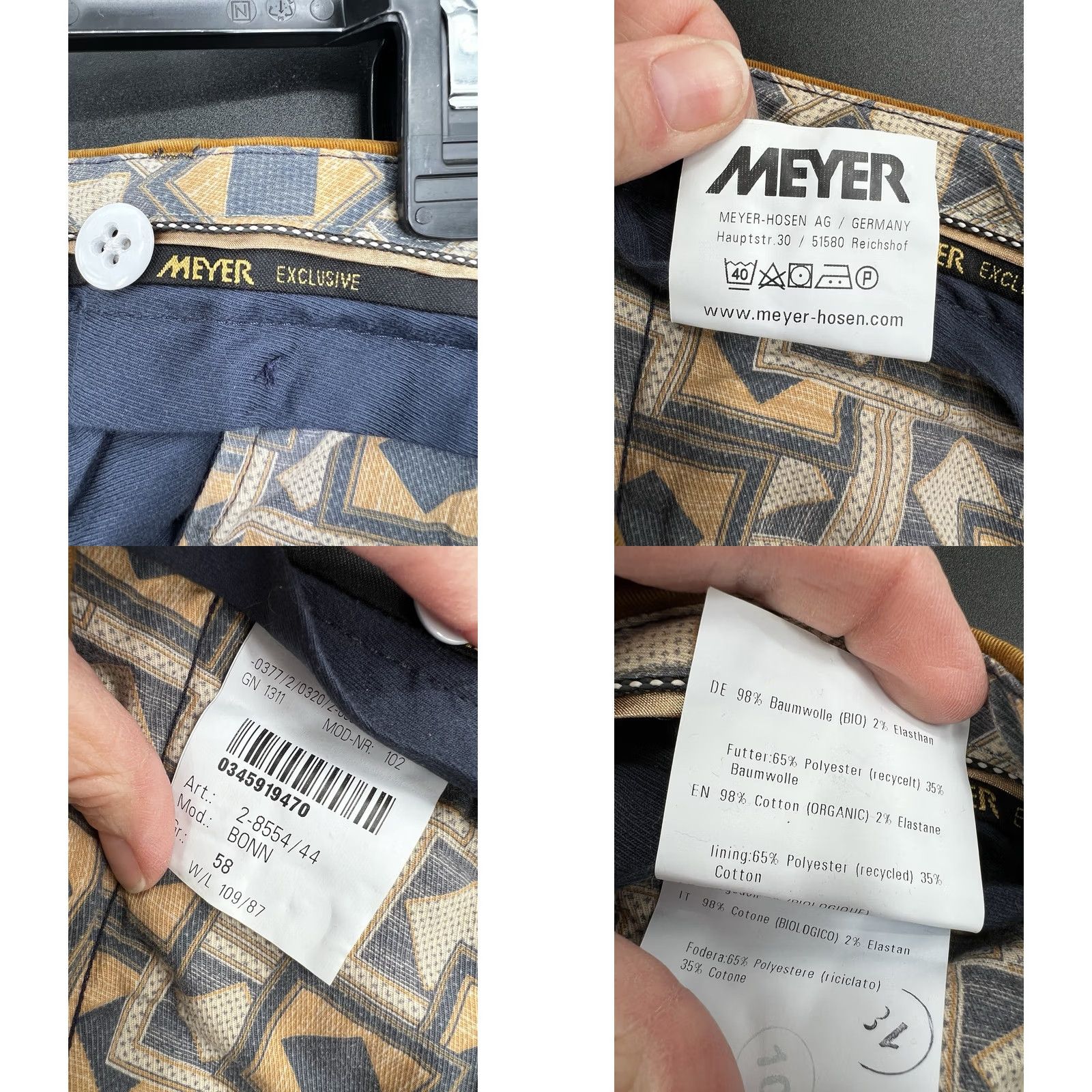 Velvet Meyer Velvet Pants Mustard 40x30 Men’s Velvet Chino Bonn Belt Button Closure City Hipster Motorcycle Rock Southwestern Germany Mens Size US 40 / EU 56 - 8 Thumbnail