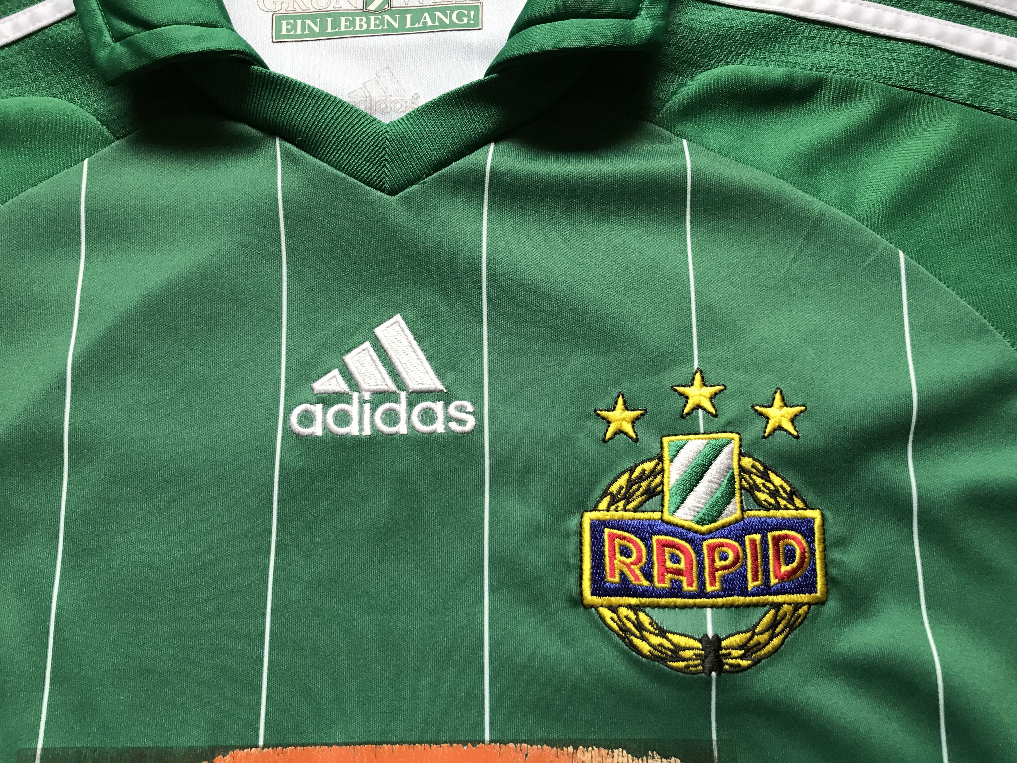 Adidas Vintage Adidas Rapid Vienna Home Kids Shirt #11 Hofmann Size US XXS / EU 40 - 5 Thumbnail