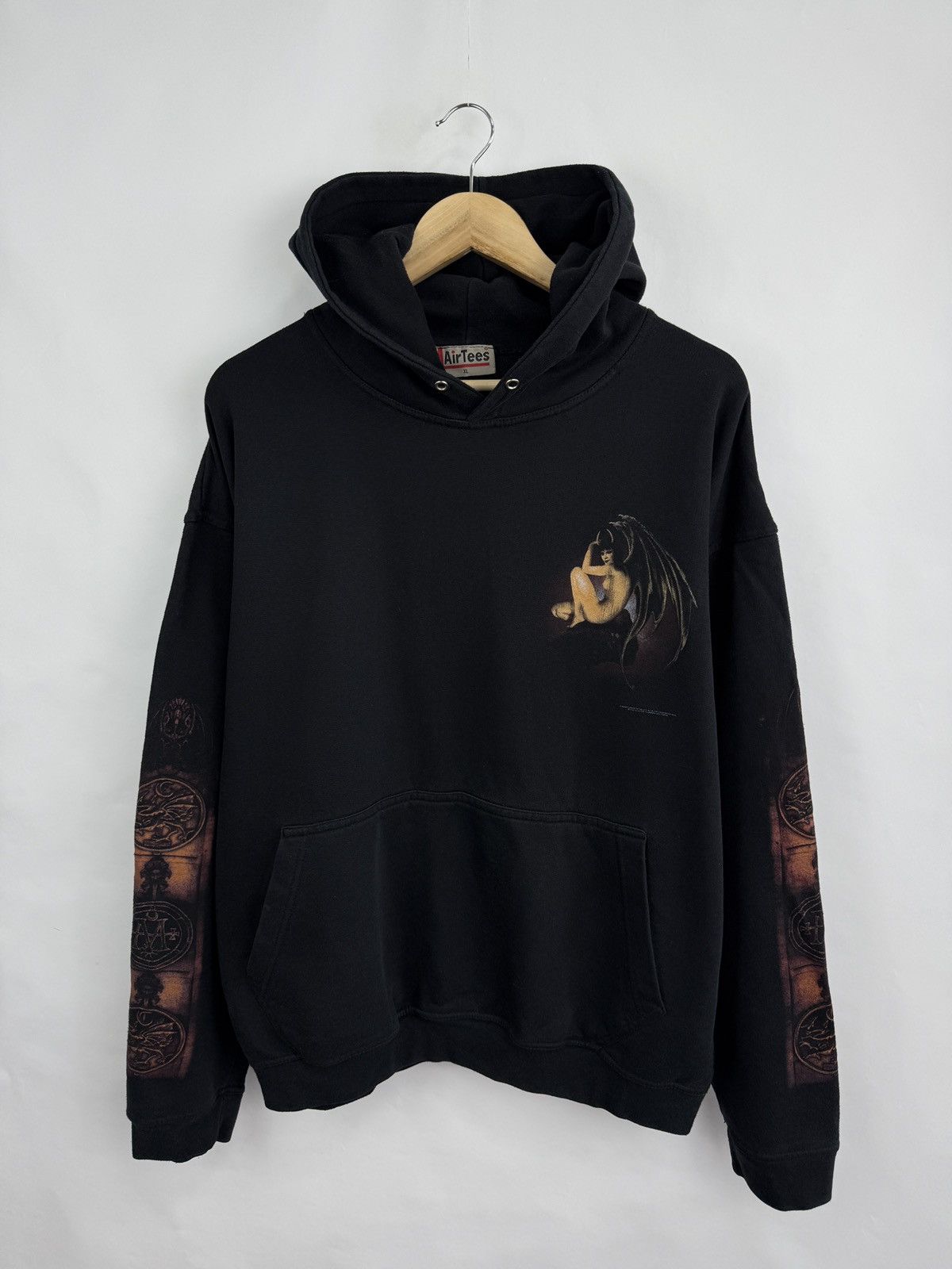 Band Tees 🇬🇧 Vintage 2000 Cradle Of Filth Sin Deep Hoodie Extreme Metal Size US XL / EU 56 / 4 - 3 Thumbnail