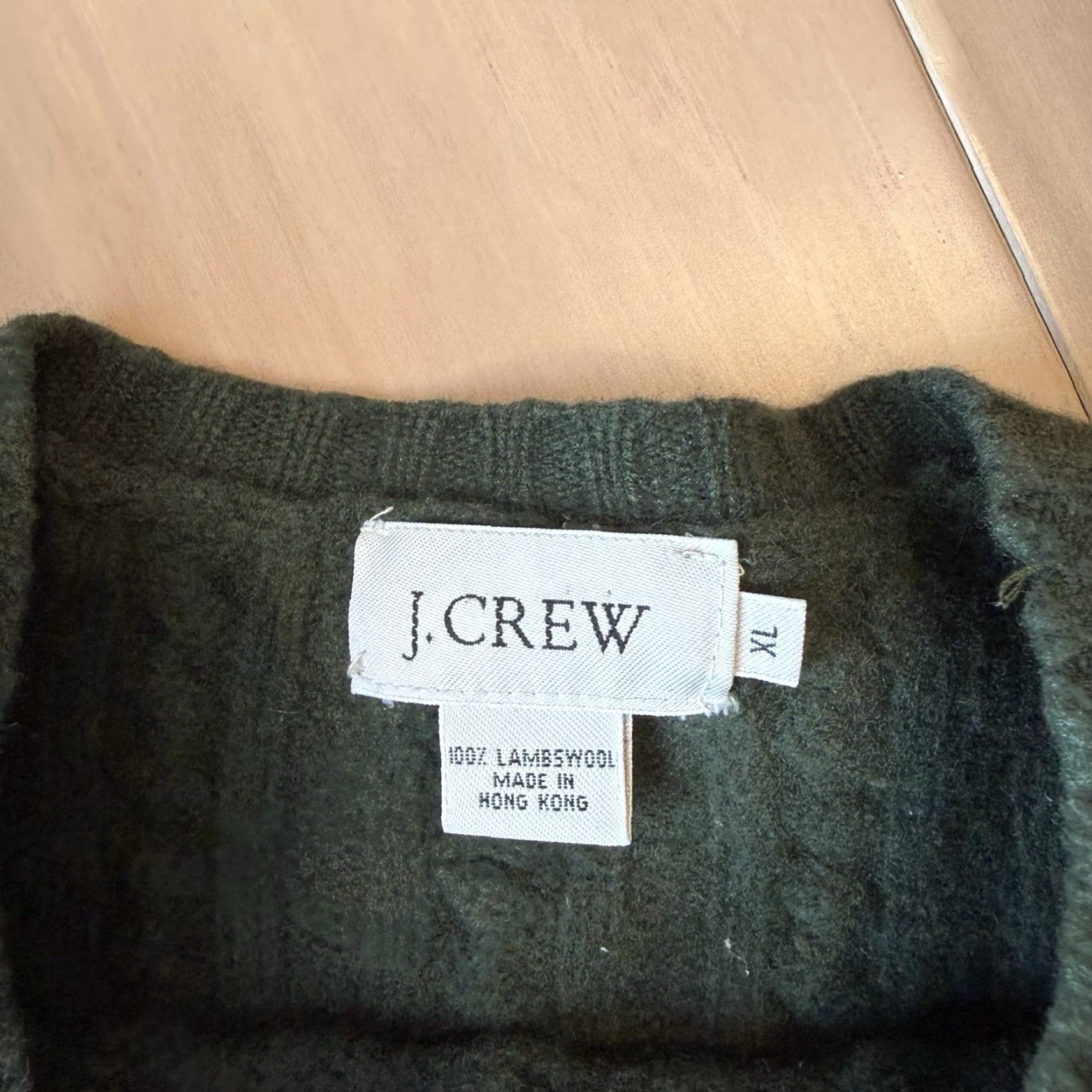 J.Crew VINTAGE J.CREW Wool Sweater XL Green Oarsman Minimalist 90s Hip Hop Hippie Hipster Nature Outdoor American Crew Neck Pullover Knit Shirt Mens Size US XL / EU 56 / 4 - 7 Thumbnail