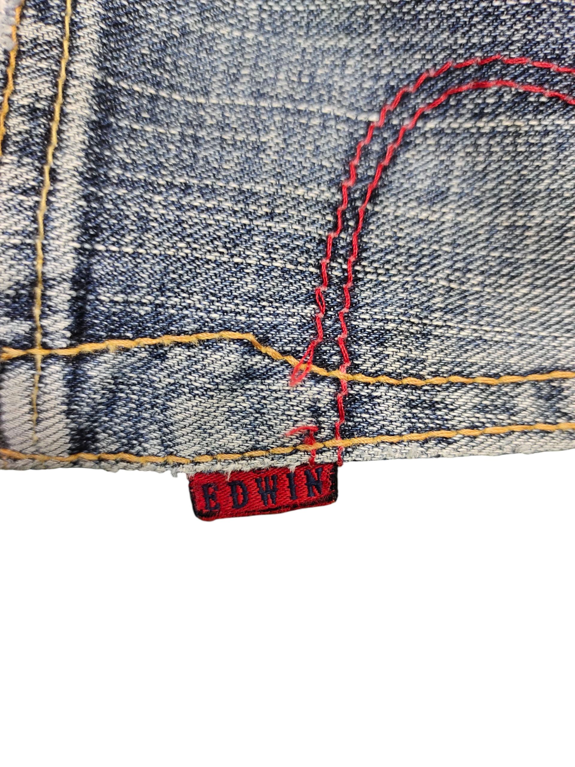 Comme des Garcons × Undercover Vintage Edwin 503 Regular Clawmark Distress Denim Jeans Size US 32 / EU 48 - 11 Thumbnail