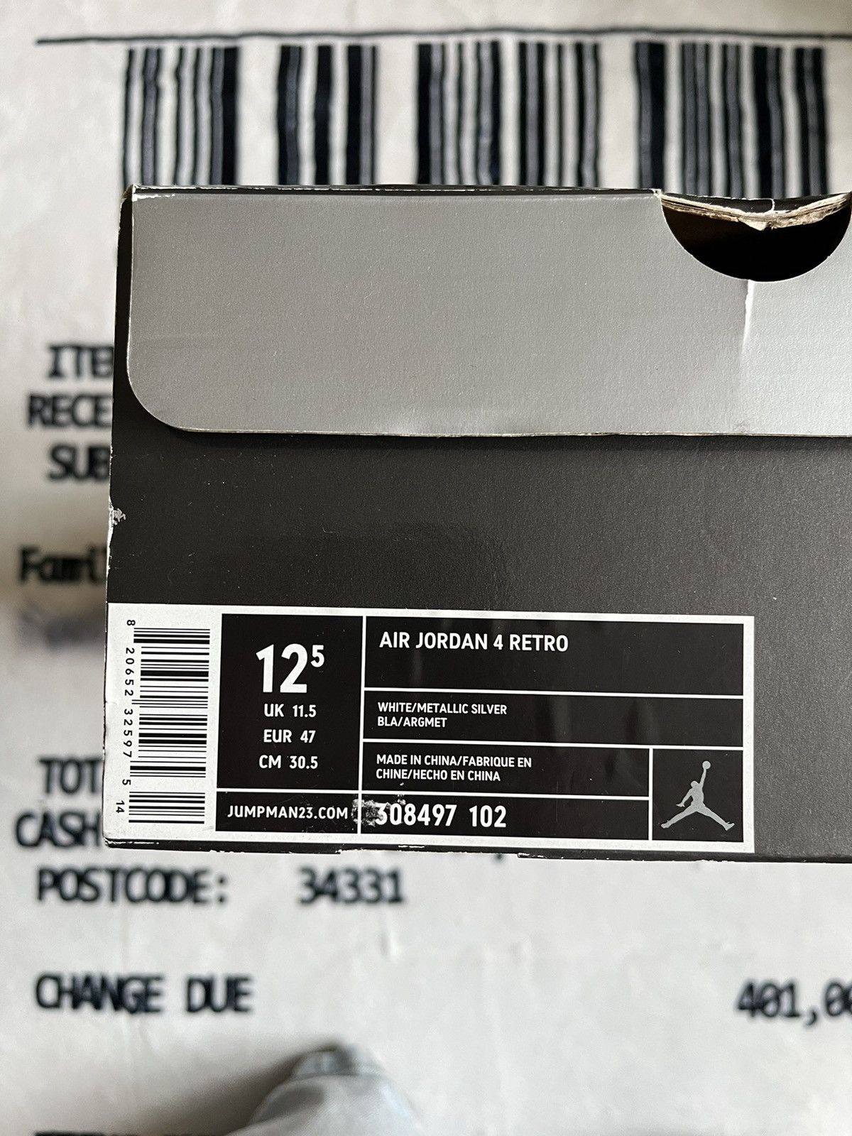 Jordan Brand × Nike Jordan 4 pure money 2006 Size US 12.5 / EU 45-46 - 7 Thumbnail