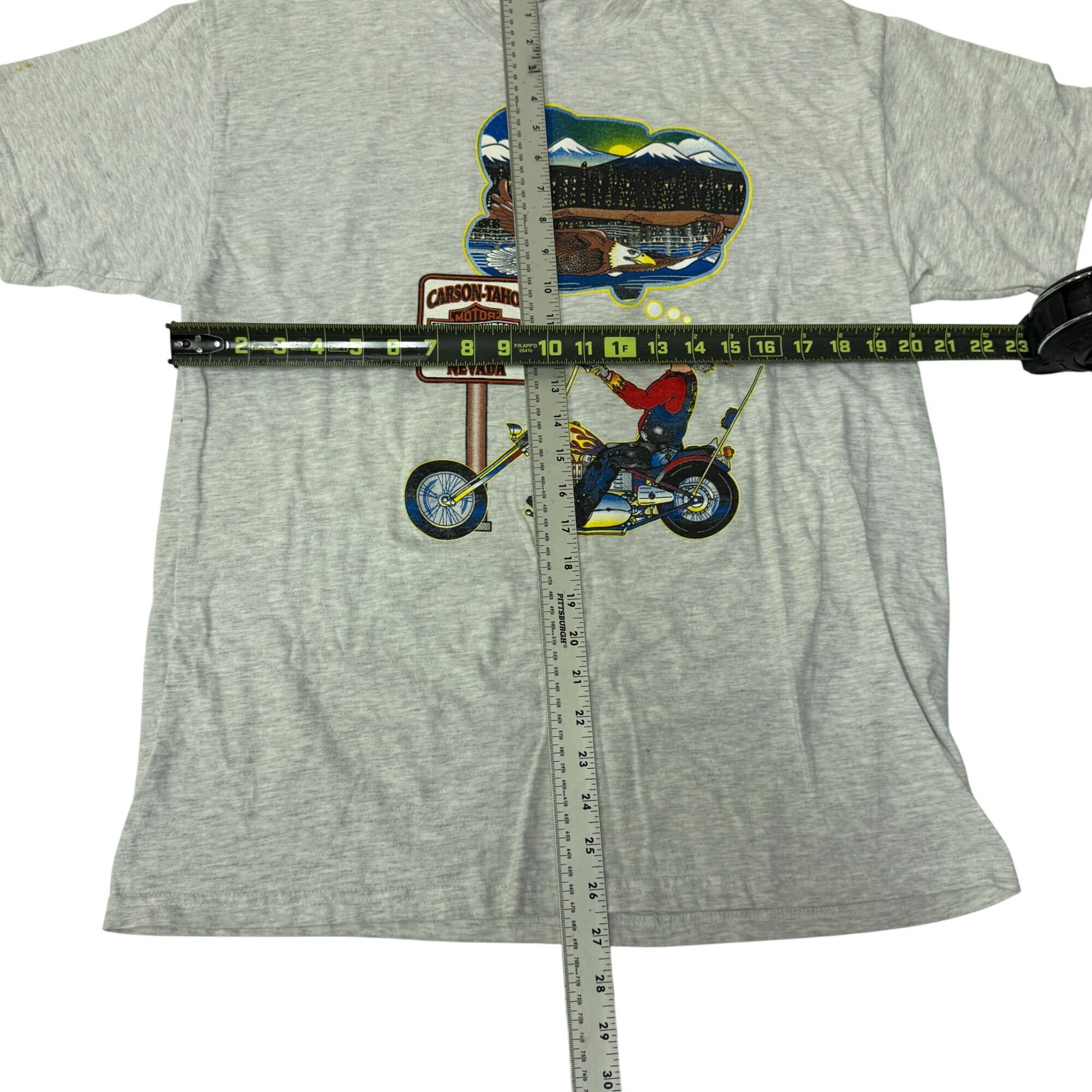 Hanes Harley Davidson Heather Nevada Motorcycle EAGLE CRUSIN Biker Size US L / EU 52-54 / 3 - 9 Thumbnail