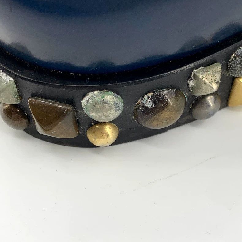 Louis Vuitton Louis Vuitton Black studded leather shoes with round toe s Size US 5 / EU 37 - 8 Thumbnail