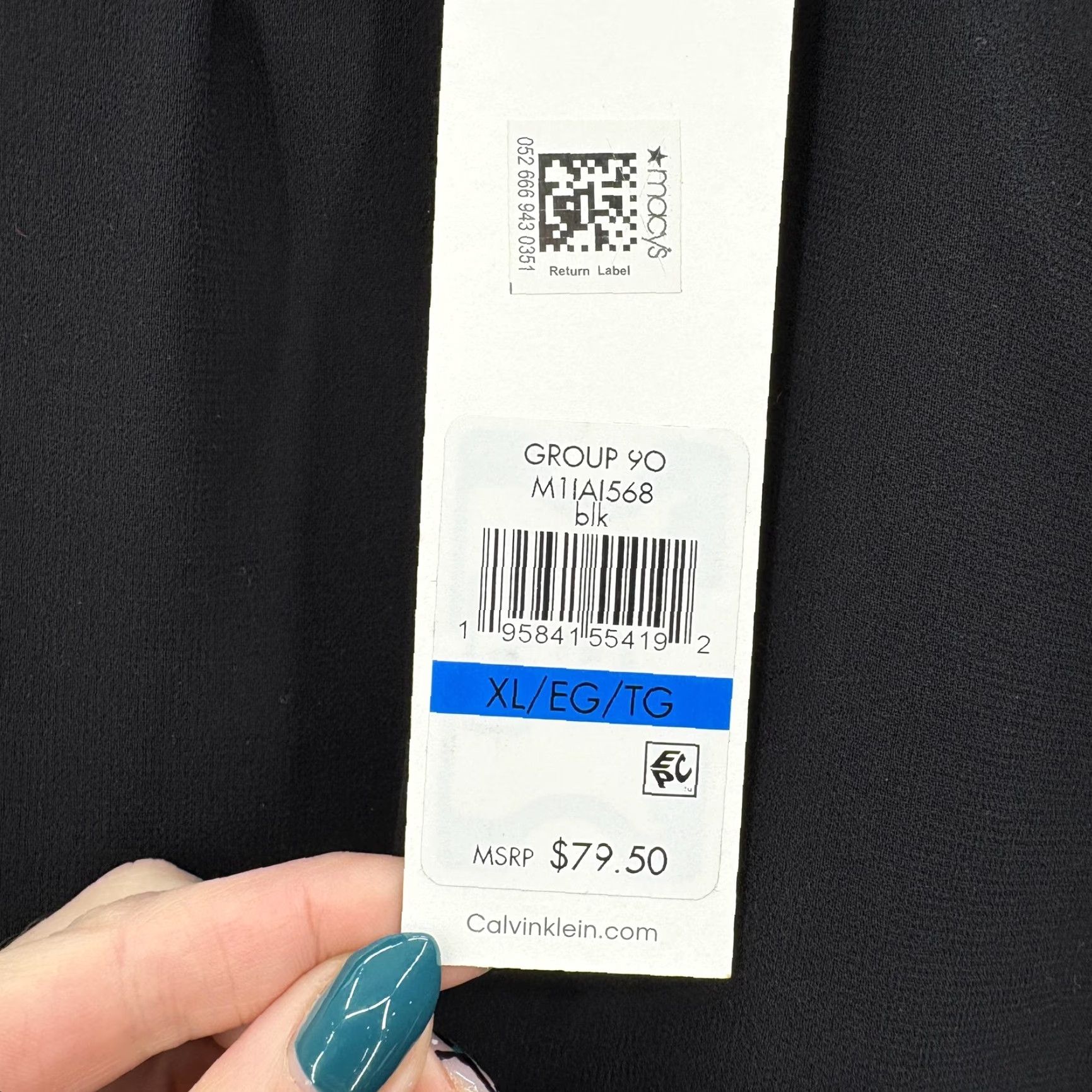 Calvin Klein Calvin Klein Blouse Womens XL Black Chiffon High Neck Ruffle Balloon Sleeve Size XL / US 12-14 / IT 48-50 - 5 Thumbnail