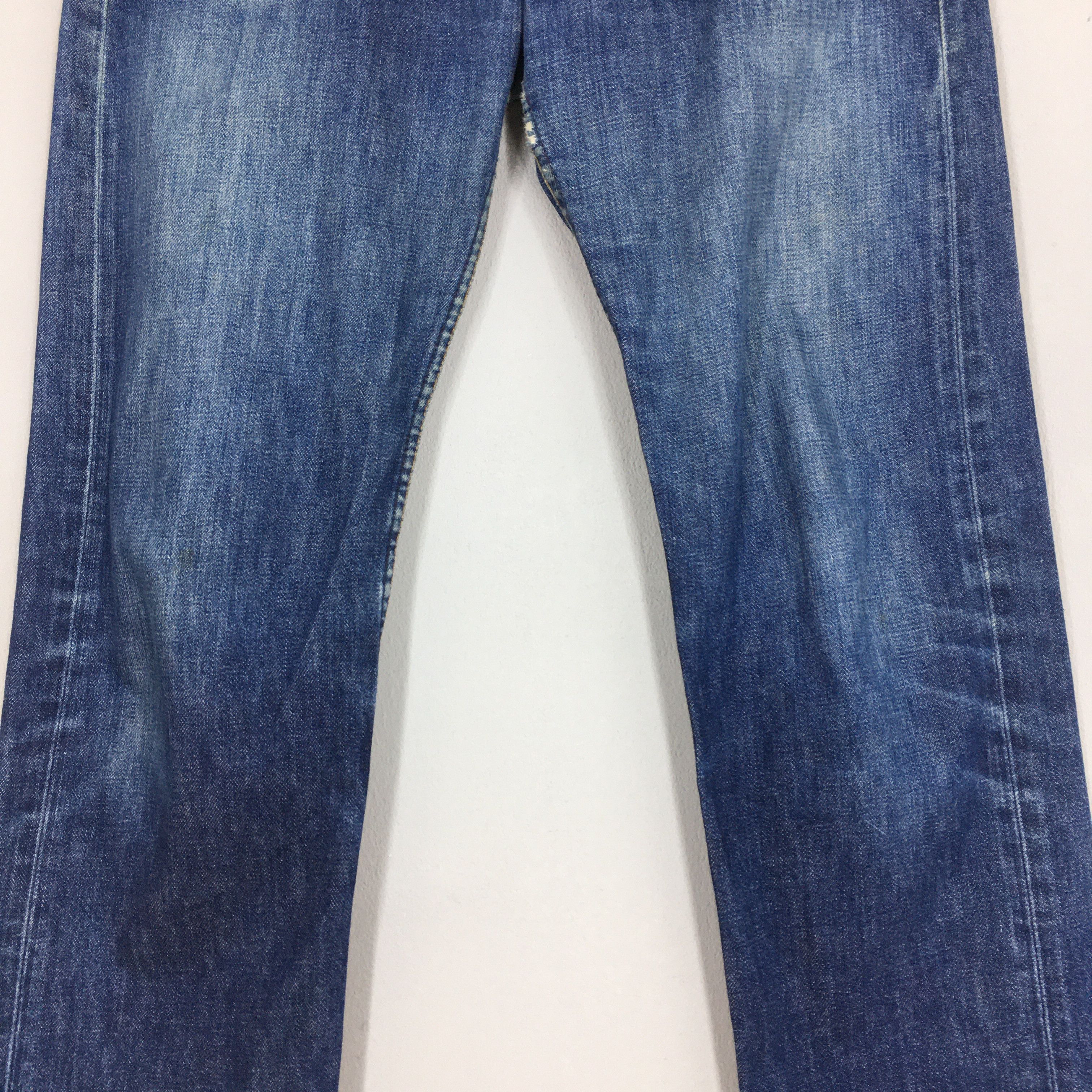 Levi's Size 29x26.5 Vintage 90s Levi's 501 Faded Blue Jeans S740 Size US 29 - 3 Thumbnail