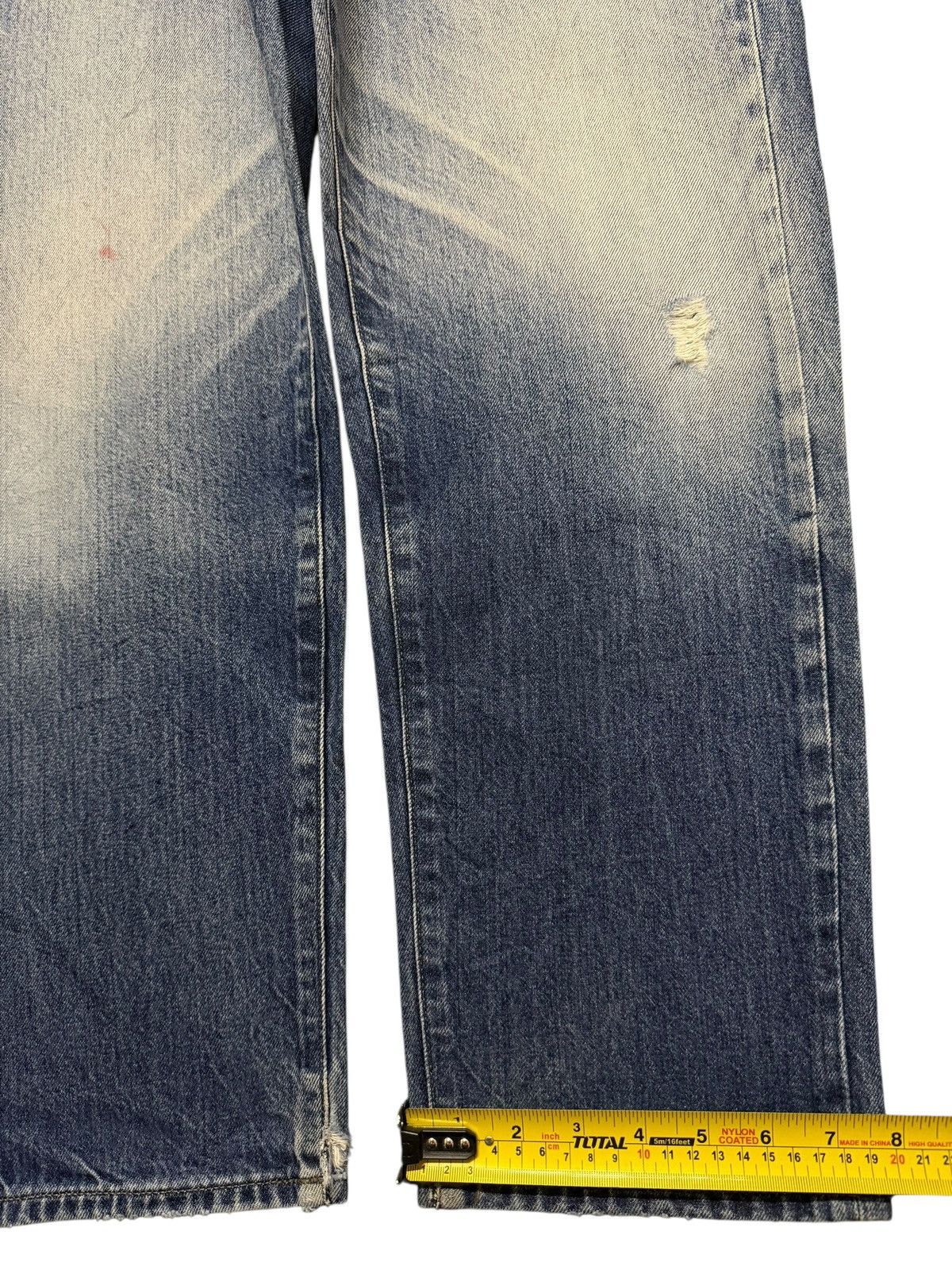 Uniqlo Vintage Y2K Japanese Uniqlo Blue Faded Wash Baggy Jeans Size US 33 - 13 Thumbnail