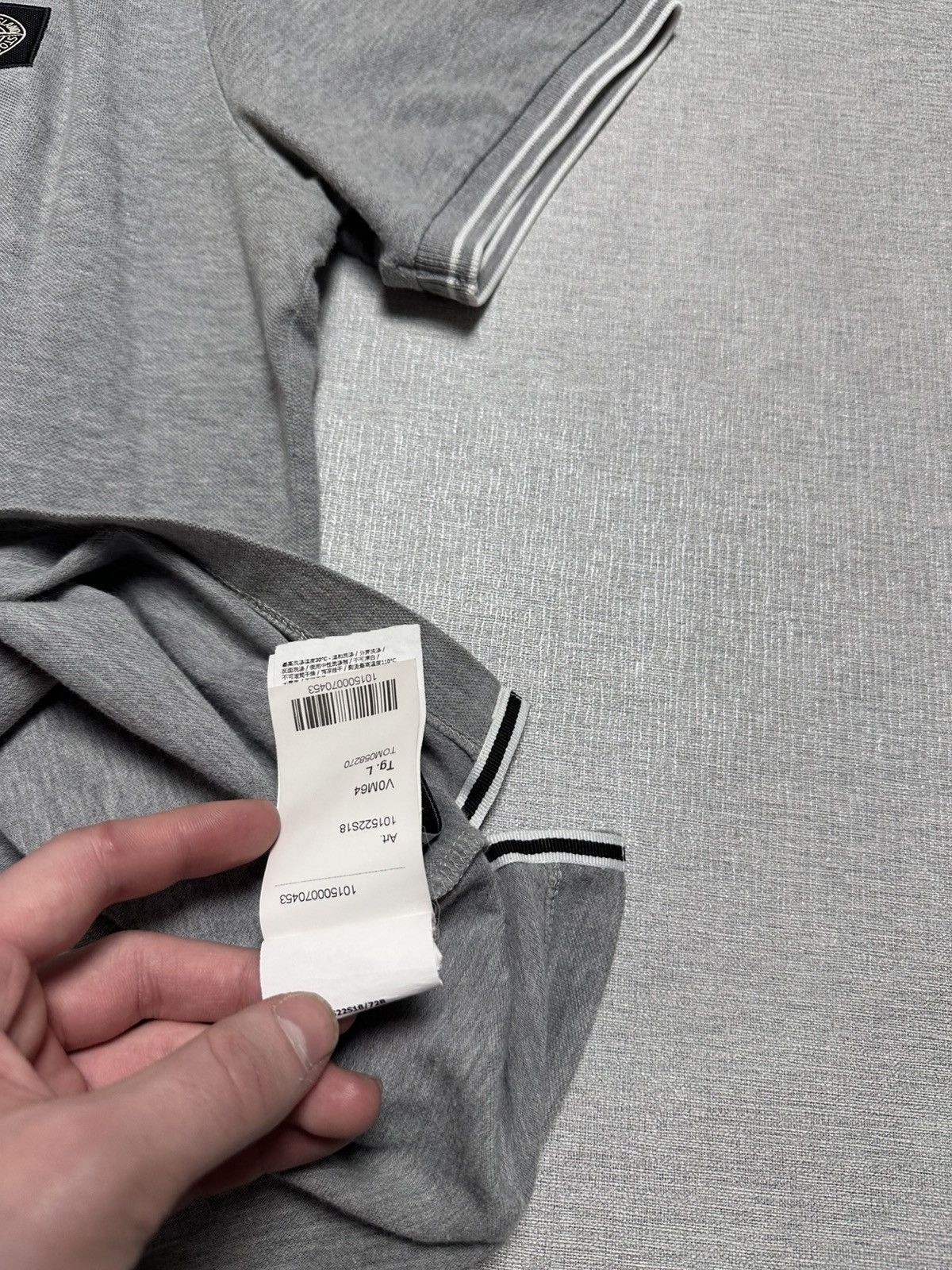 Luxury × Massimo Osti × Stone Island Stone Island Luxury Patch Program Polo shirt Gray Size US L / EU 52-54 / 3 - 13 Thumbnail