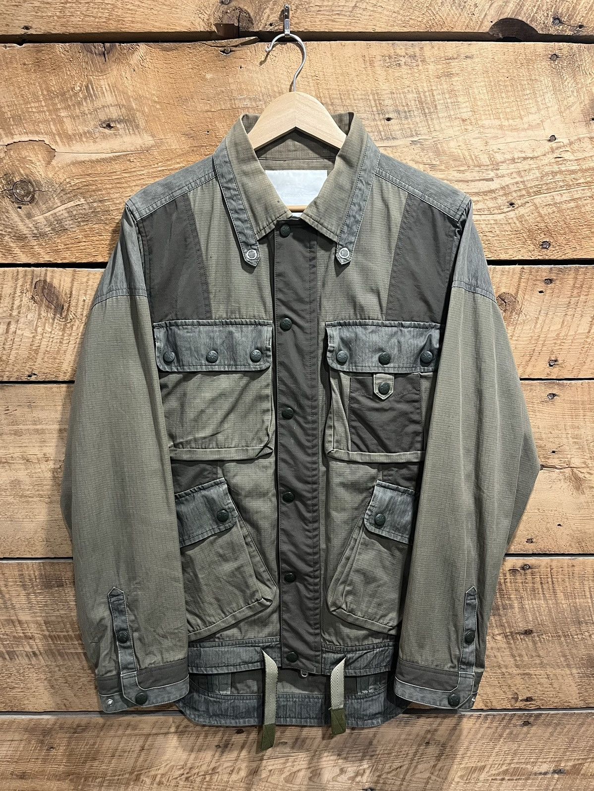 White Mountaineering White Mountaineering Cloth Military Jacket Olive Green Size US L / EU 52-54 / 3 - 3 Thumbnail