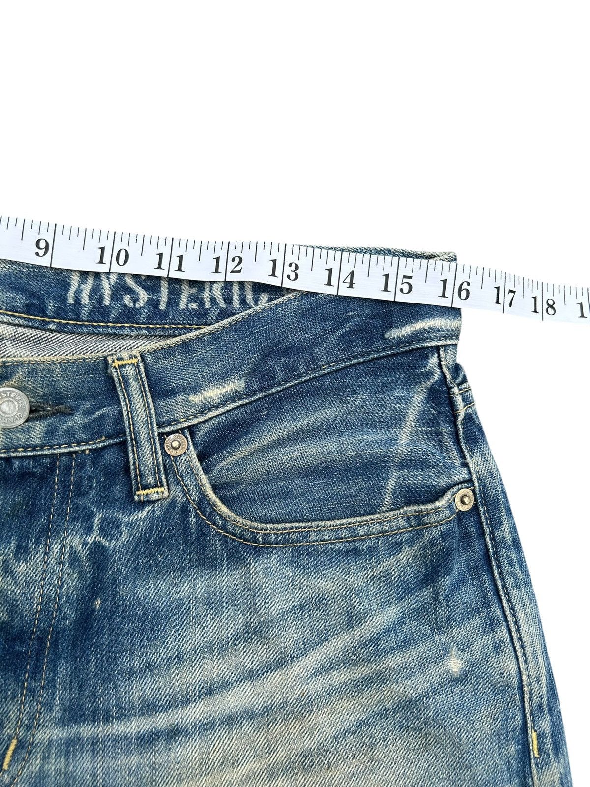 Hysteric Glamour Hysteric Glamour Selvedge studded Distressed Denim Jeans ☠️🎌 Size US 32 / EU 48 - 17 Thumbnail