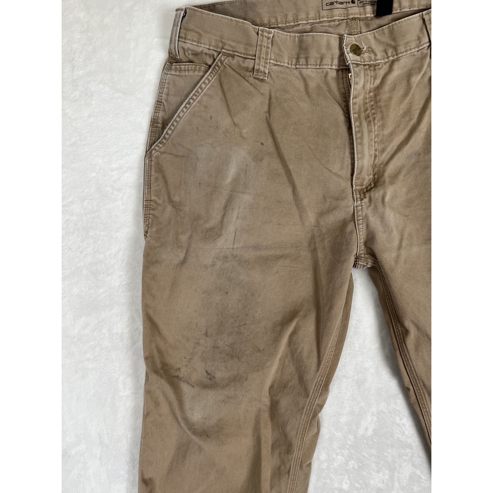 Carhartt Carhartt Work Pants B324 DKH 38×30 Relaxed Fit Distressed Kh Size US 38 / EU 54 - 3 Thumbnail