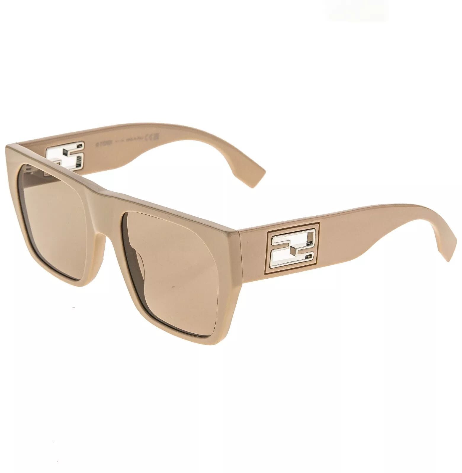 Fendi FENDI BAGUETTE Logo 40124 Beige Fashion Mask Chunky FE40124I Size ONE SIZE - 8 Thumbnail