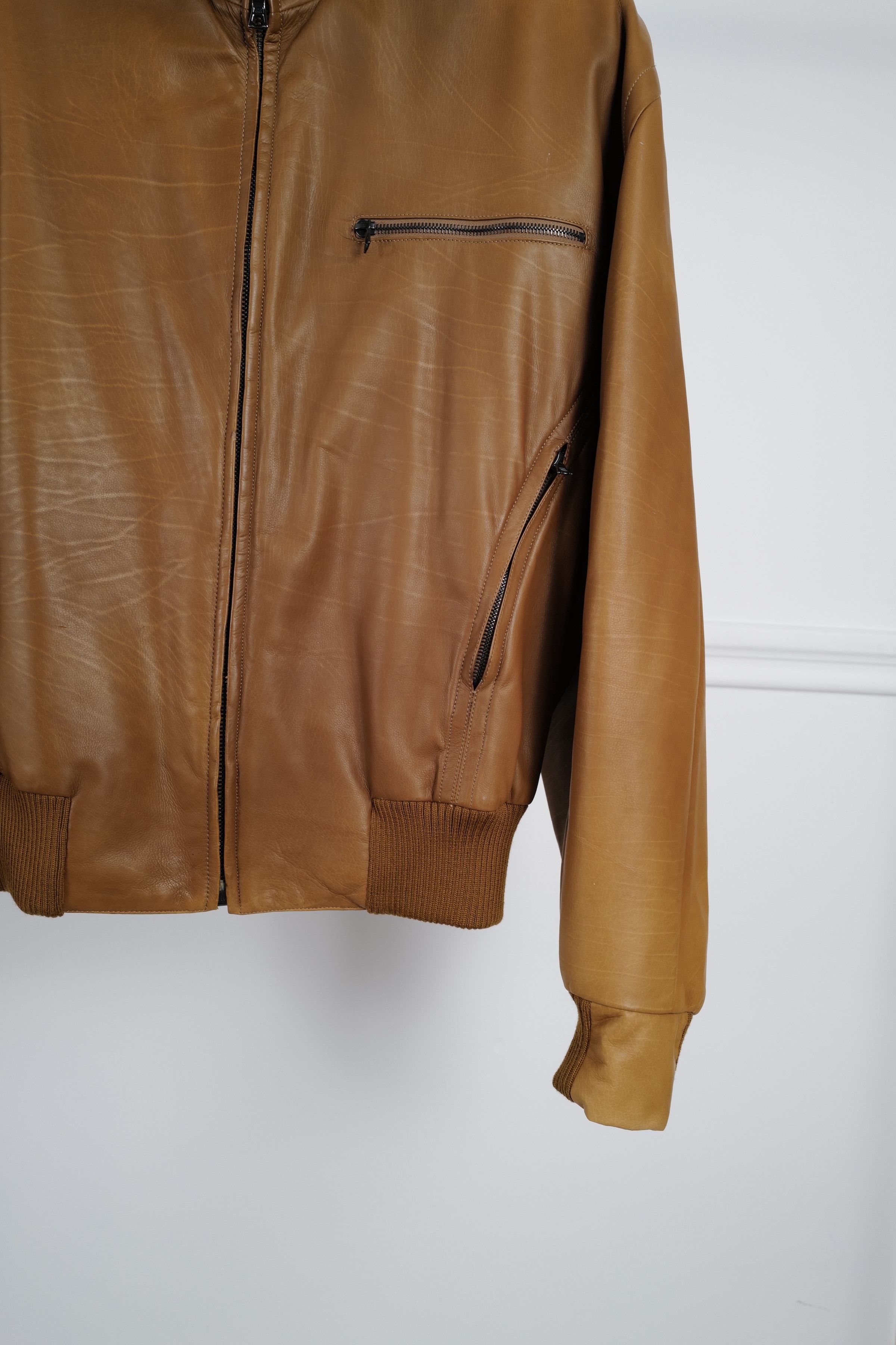 Kiton KITON LEATHER JACKET Size US XL / EU 56 / 4 - 2 Thumbnail