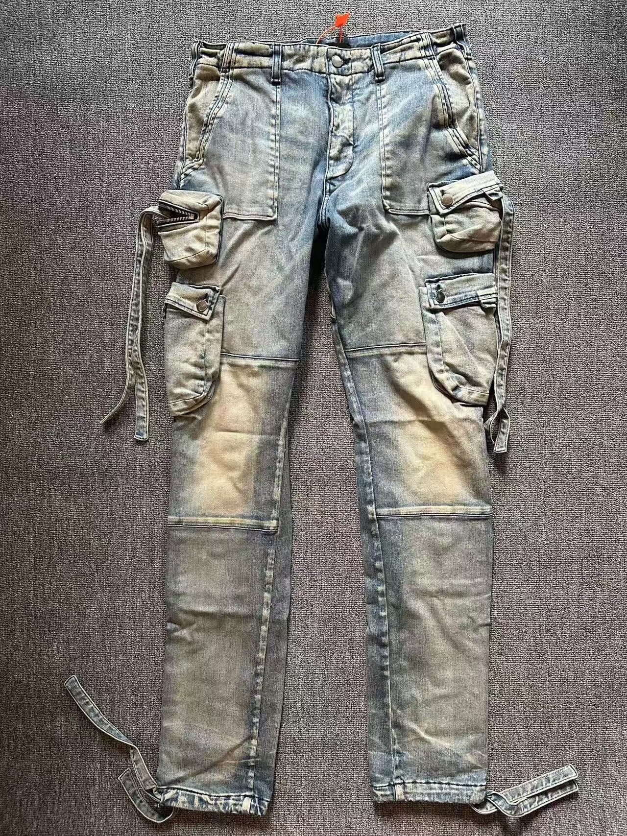 Amiri amiri cargo jeans in comfortable denim fabric Size US 33 - 1 Thumbnail