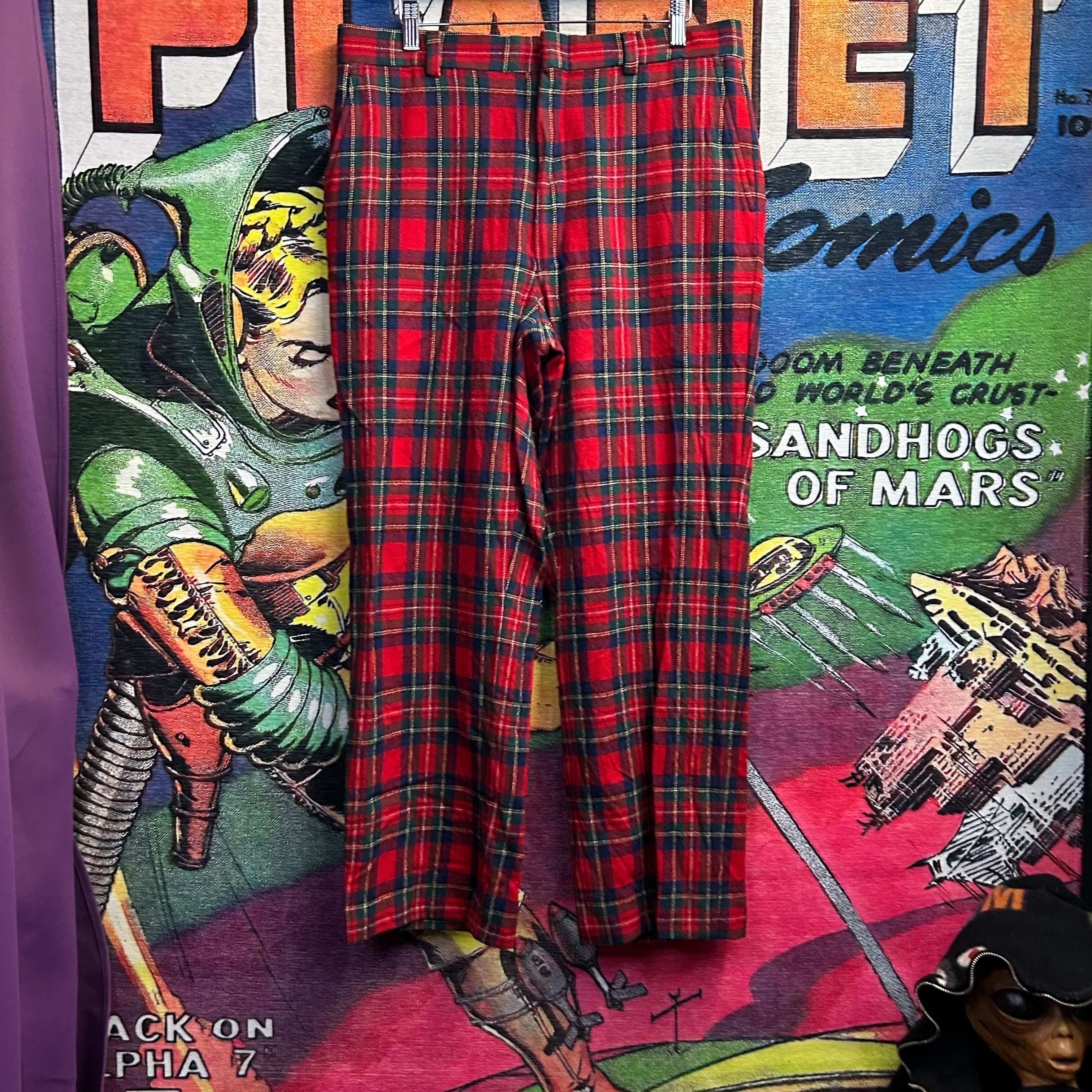image of 90’S Pendleton Plaid Pants 34” in Plaid Red, Men's