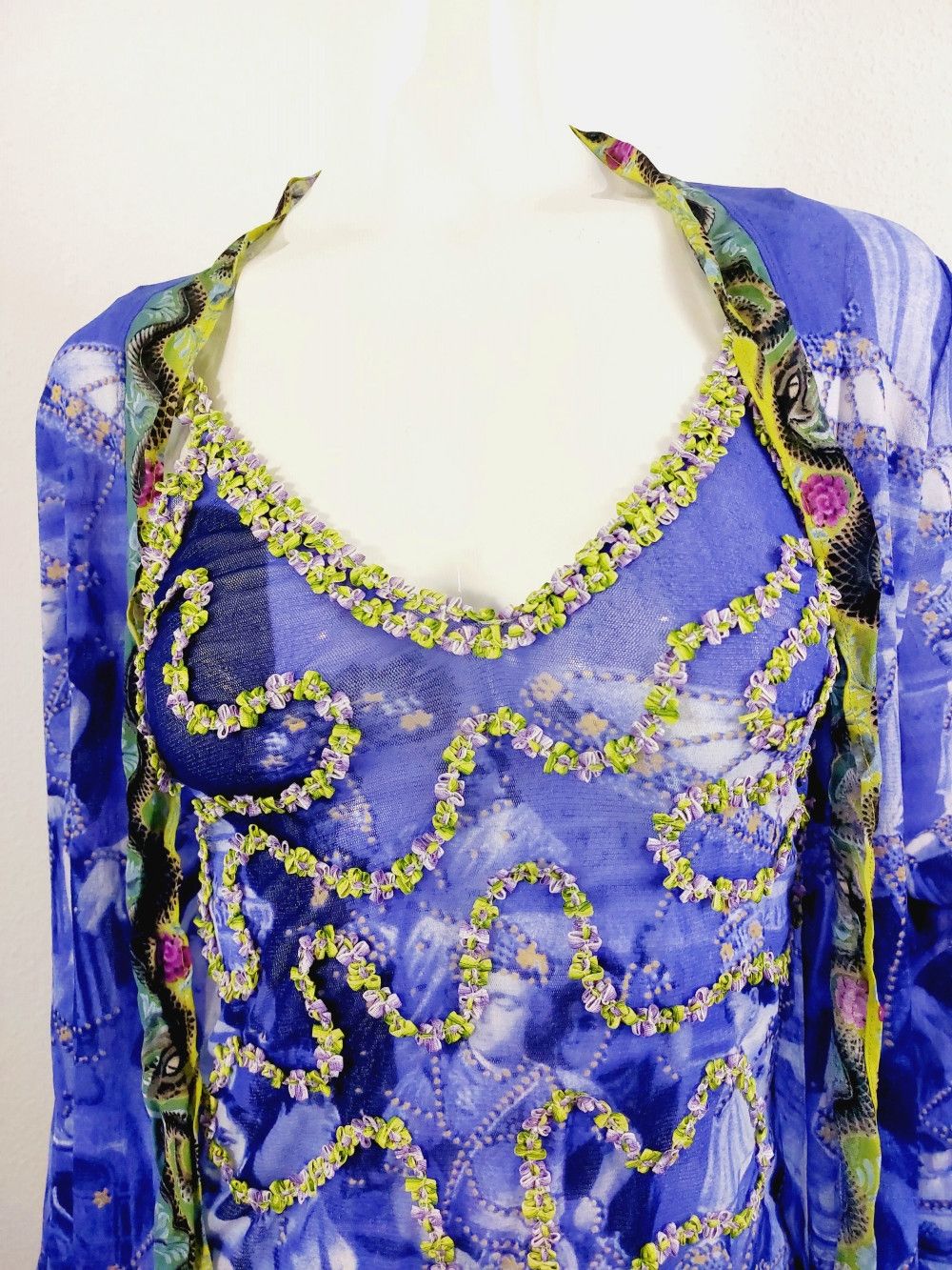 Jean Paul Gaultier Jean Paul Gaultier Oriental Bath Floral Wedding Gown Dress Size ONE SIZE - 5 Thumbnail