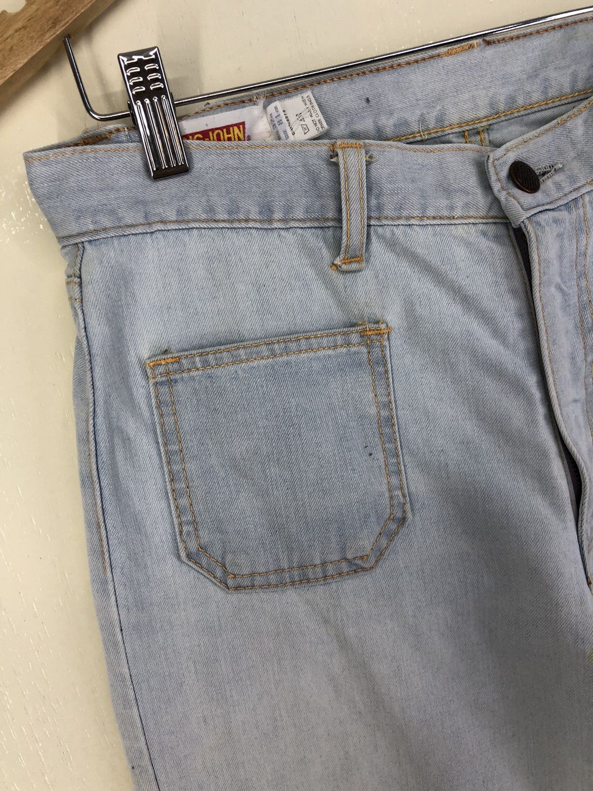 Big John Vintage Big John Flared Bootcut Light Wash Bush Pants Size US 30 / EU 46 - 7 Thumbnail