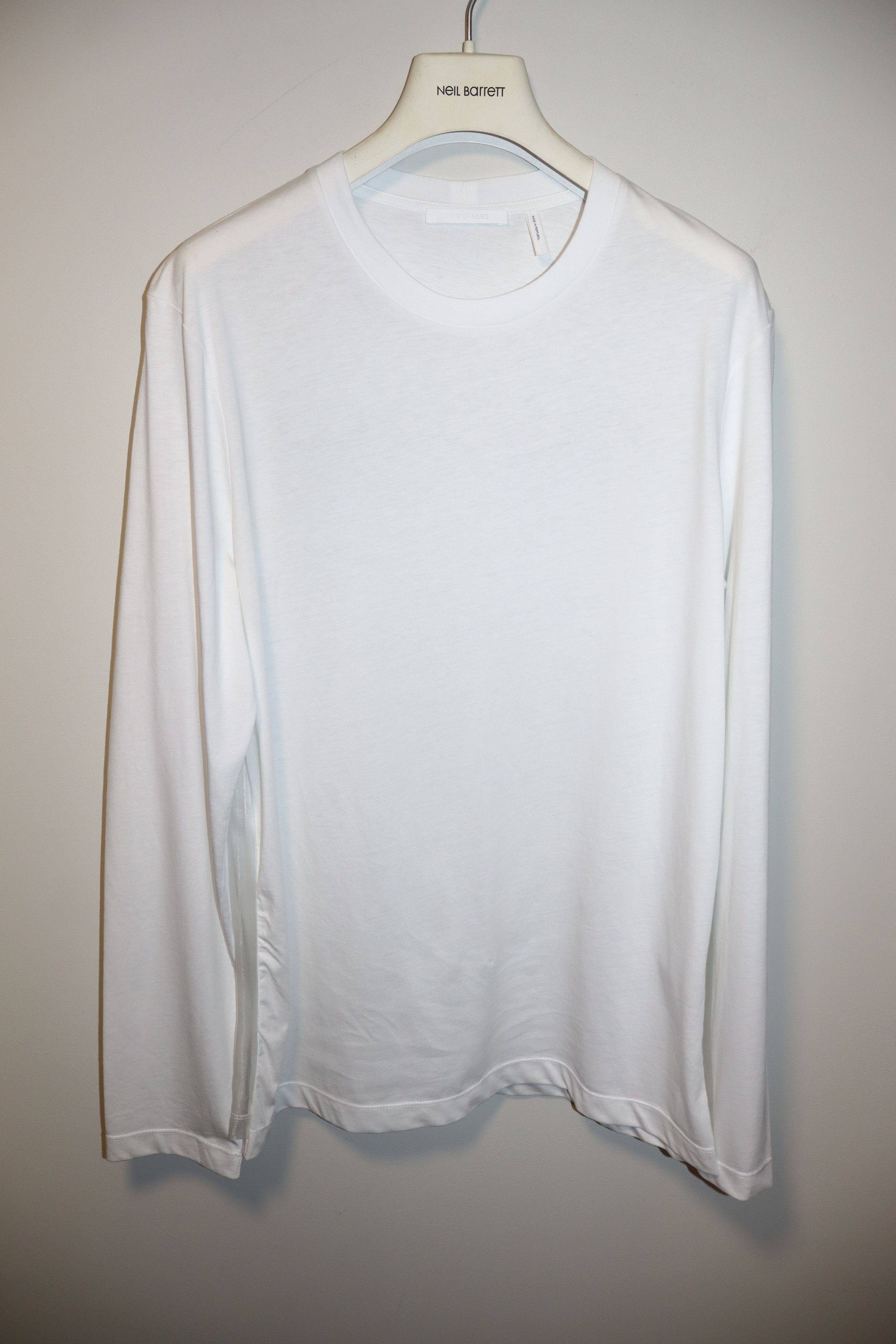 Helmut Lang Organza logo print longsleeve tshirt Size US M / EU 48-50 / 2 - 2 Thumbnail