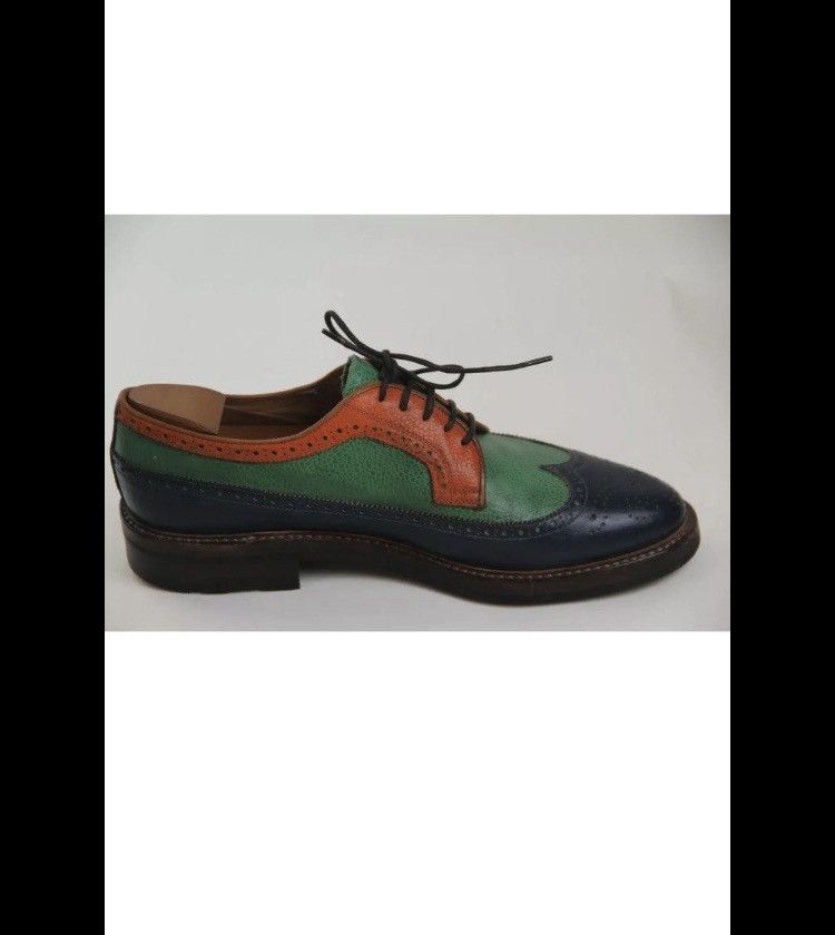 Ralph Lauren Purple Label Ralph Lauren Purple Label Pebble Grain Brogues Derby Shoe Size US 10.5 / EU 43-44 - 3 Thumbnail