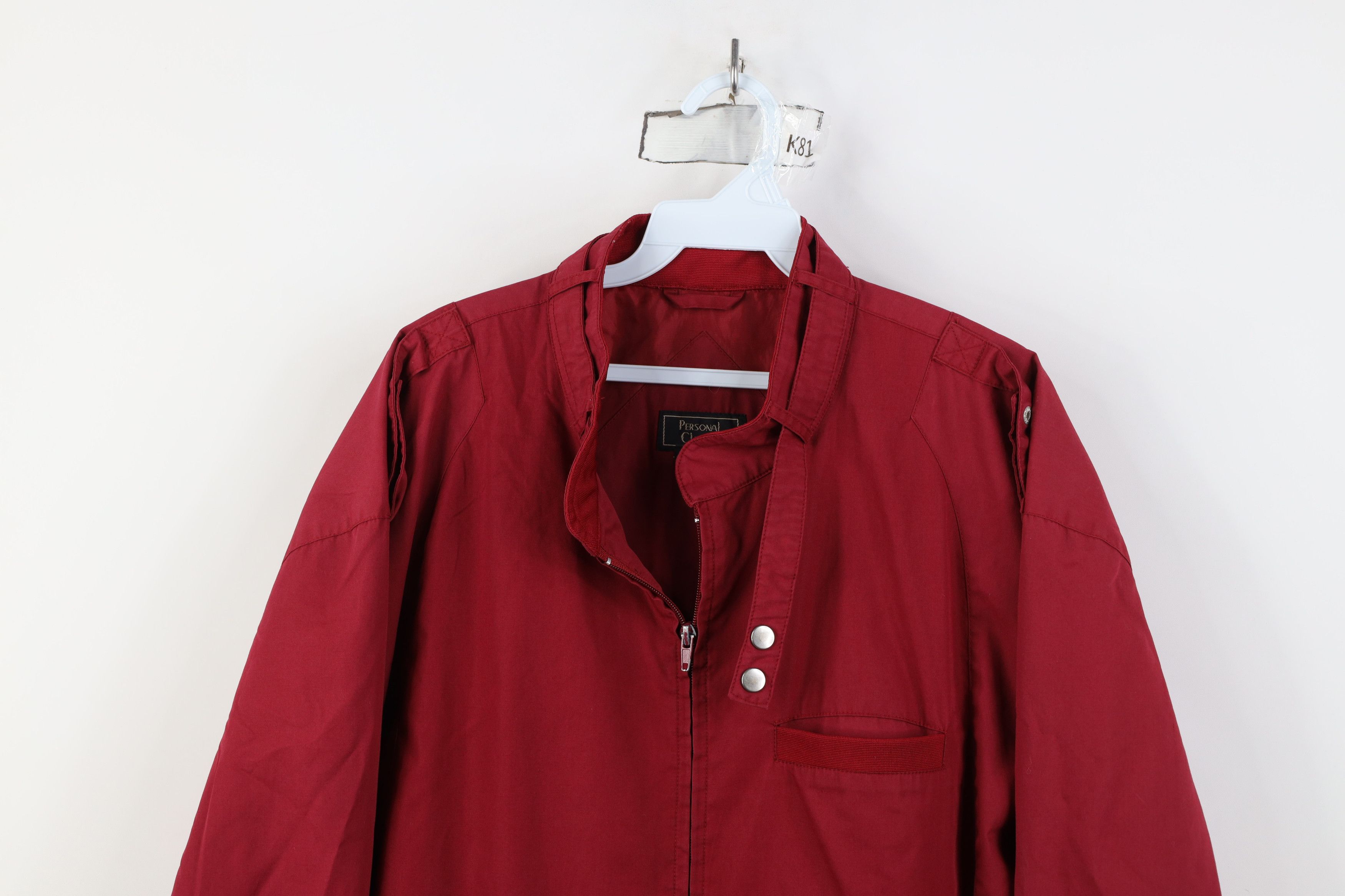 Vintage Vintage 90s Streetwear Full Zip Cafe Racer Bomber Jacket Red Size US L / EU 52-54 / 3 - 2 Thumbnail