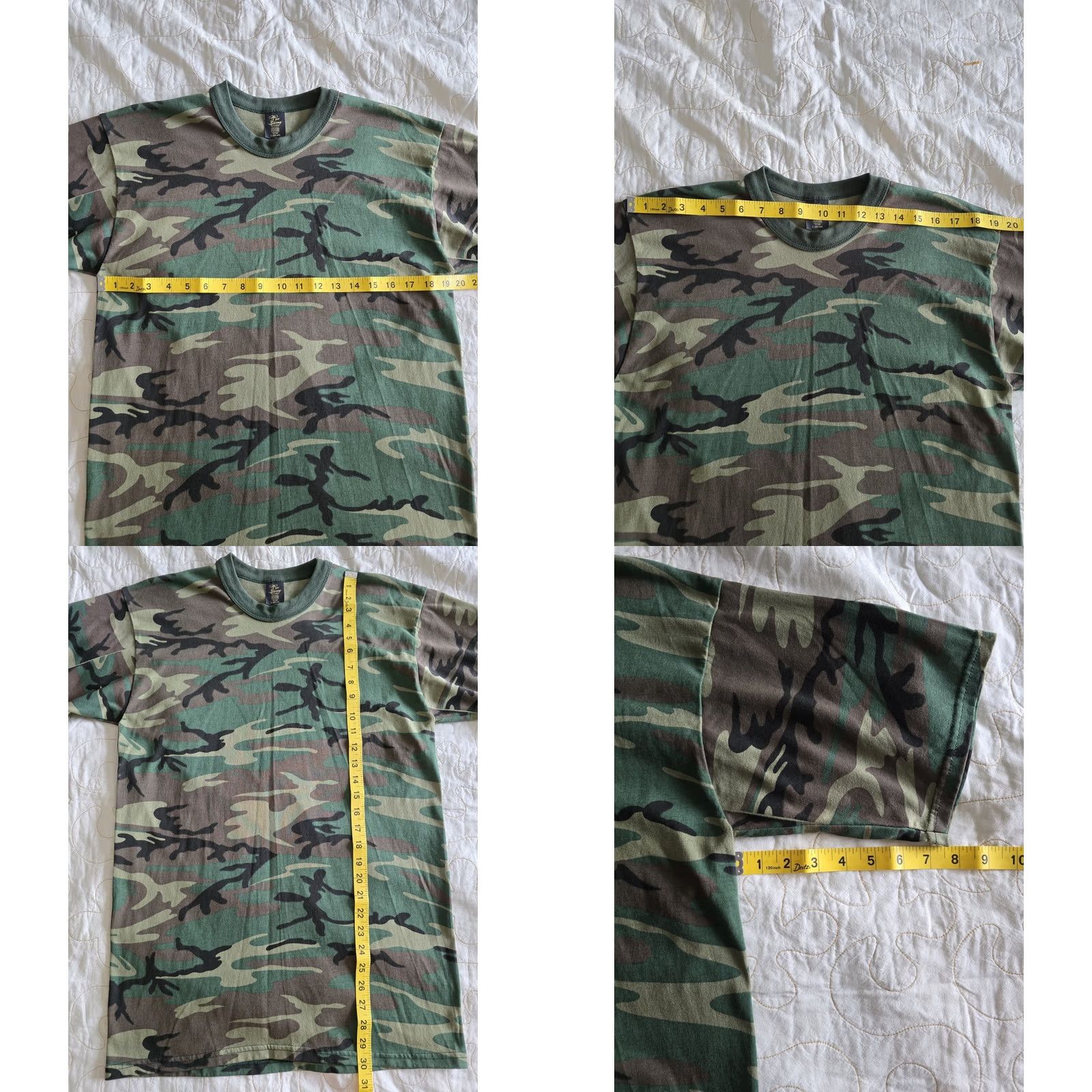 Vintage VINTAGE Camouflage Hunting Camo Short Sleeve t-shirt LARGE Tee Swing Unisex Adult 1980s Woodland Green Graphic Tee 80s Mens Womens Size US L / EU 52-54 / 3 - 8 Thumbnail