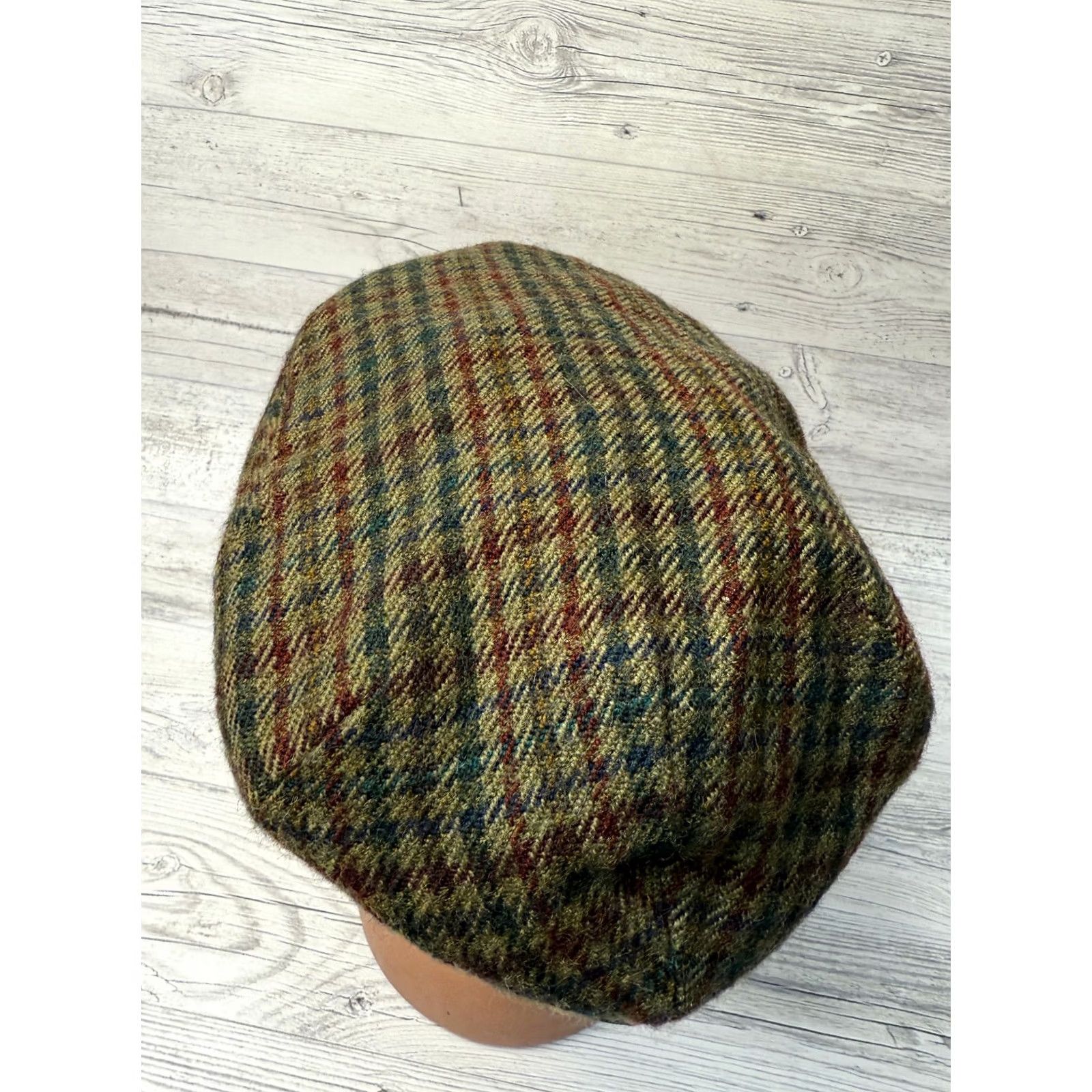 Vintage Wigens Flat cap Wool Green size 59 Size ONE SIZE - 3 Thumbnail