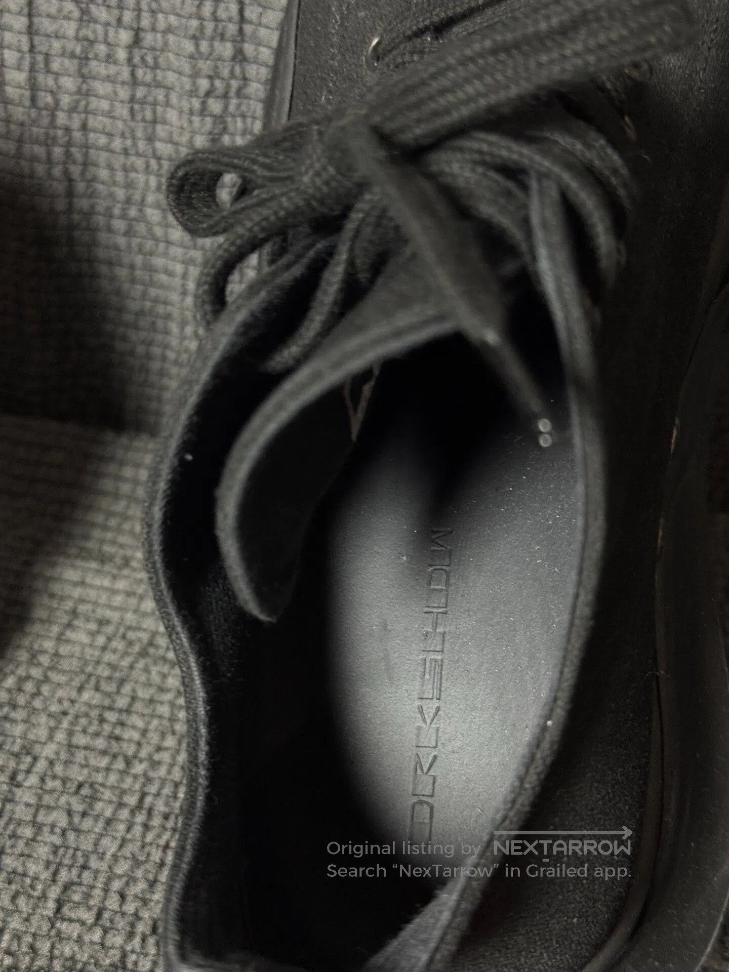 Rick Owens Rick Owens Black Tank Bottom Low Sneakers. Size US 8 / EU 41 - 8 Thumbnail