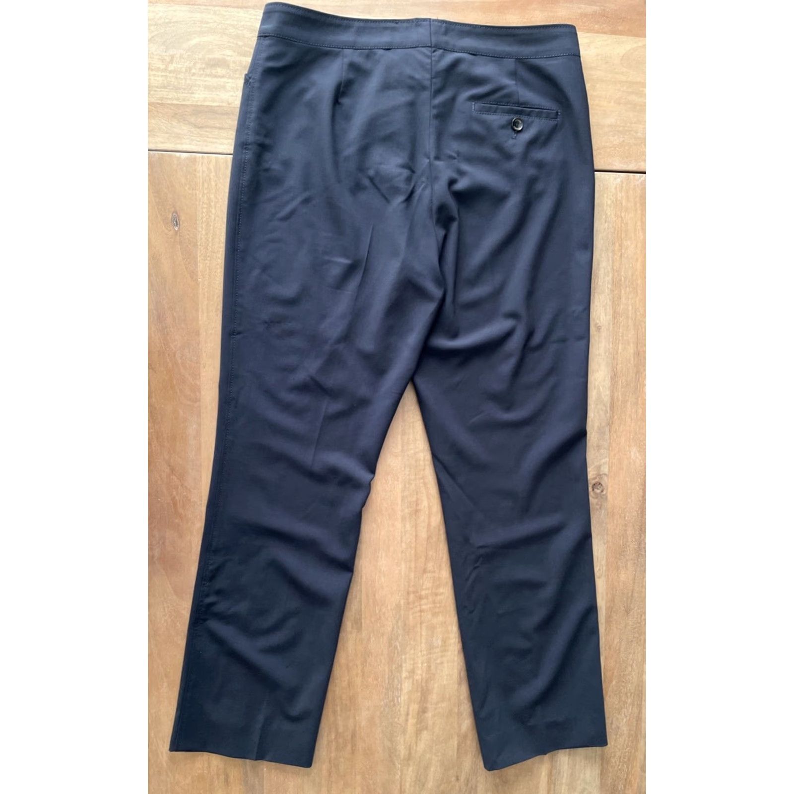 Bogner VINTAGE Bogner Dress Pants Womens Regular Size 34x29 Navy Blue Lightweight Wool Mid Rise Dress Pants Womens Mens? Size 32" / US 10 / IT 46 - 2 Thumbnail