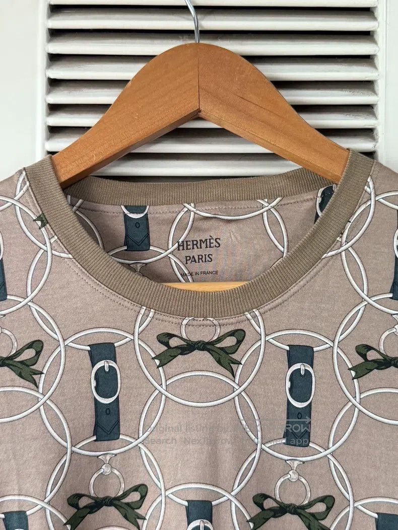 Hermes Hermes classic geometric print dress, brown, 100% pure cot Size XS / US 0-2 / IT 36-38 - 3 Thumbnail