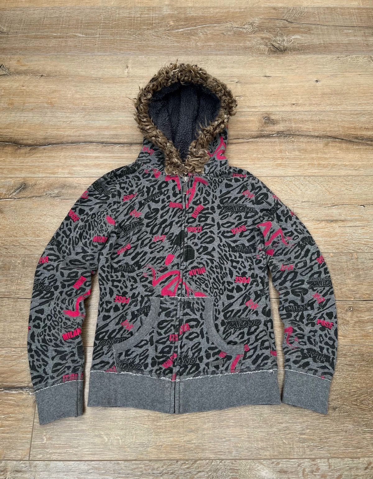Hysteric Glamour × Undercover Vintage LGB If Six Was Nine Style Faux Fur Zip Hoodie Jacket Size S / US 4 / IT 40 - 1 Thumbnail