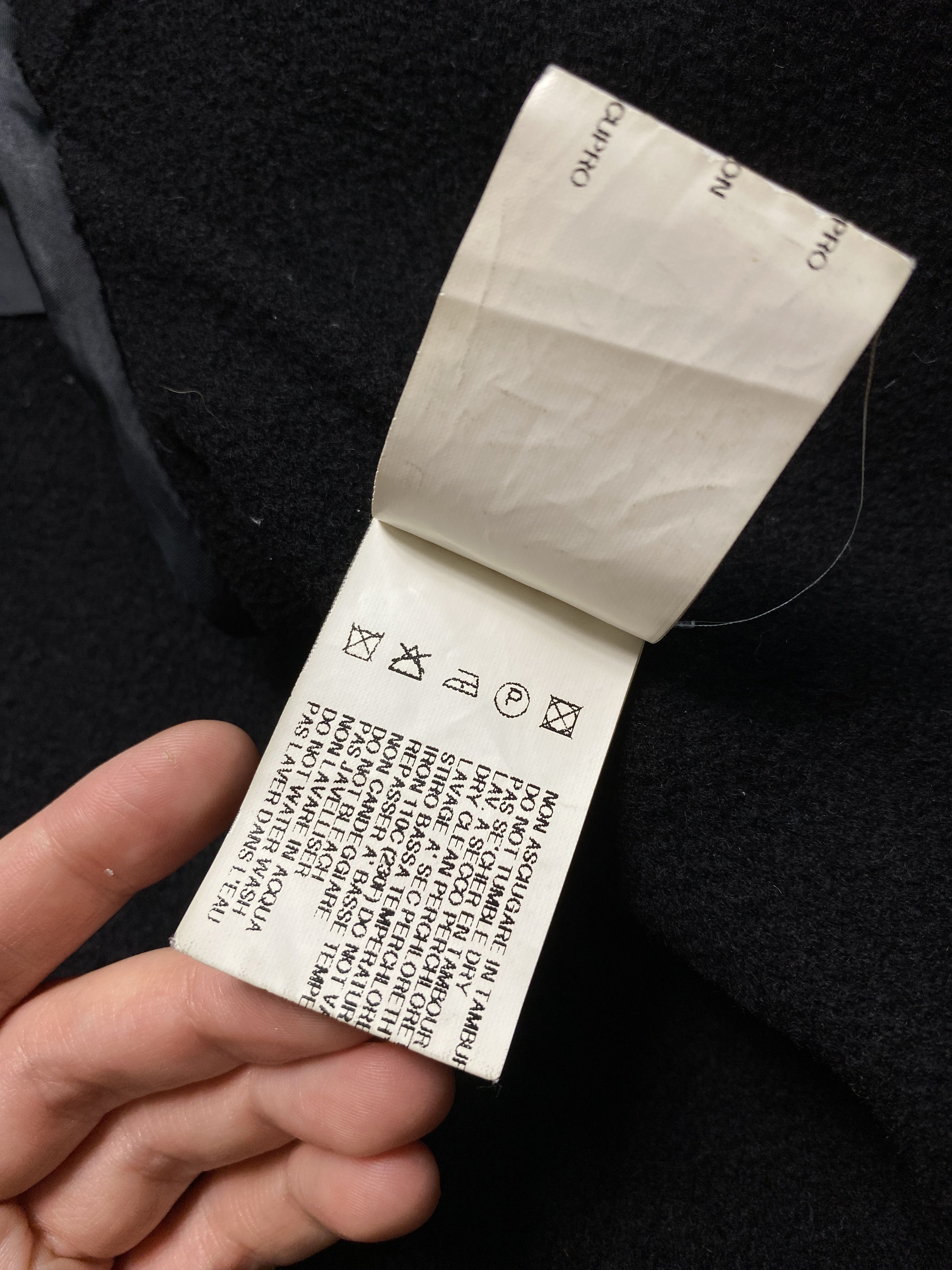 Designer × Rick Owens × Rick Owens Drkshdw Rick Owens black cashmere jacket vintage 90s y2k rare luxury Size US S / EU 44-46 / 1 - 11 Thumbnail