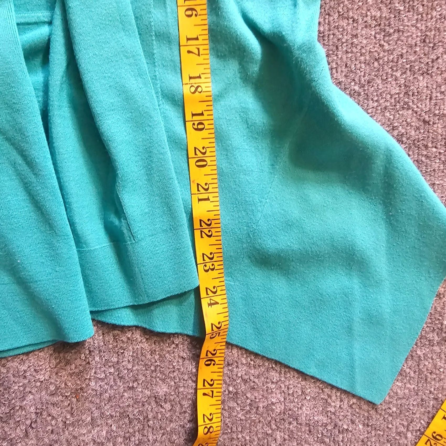 Vintage Lafayette 148 Cardigan Womens Size Medium Green Open Front Casual Sweater Size M / US 6-8 / IT 42-44 - 6 Thumbnail