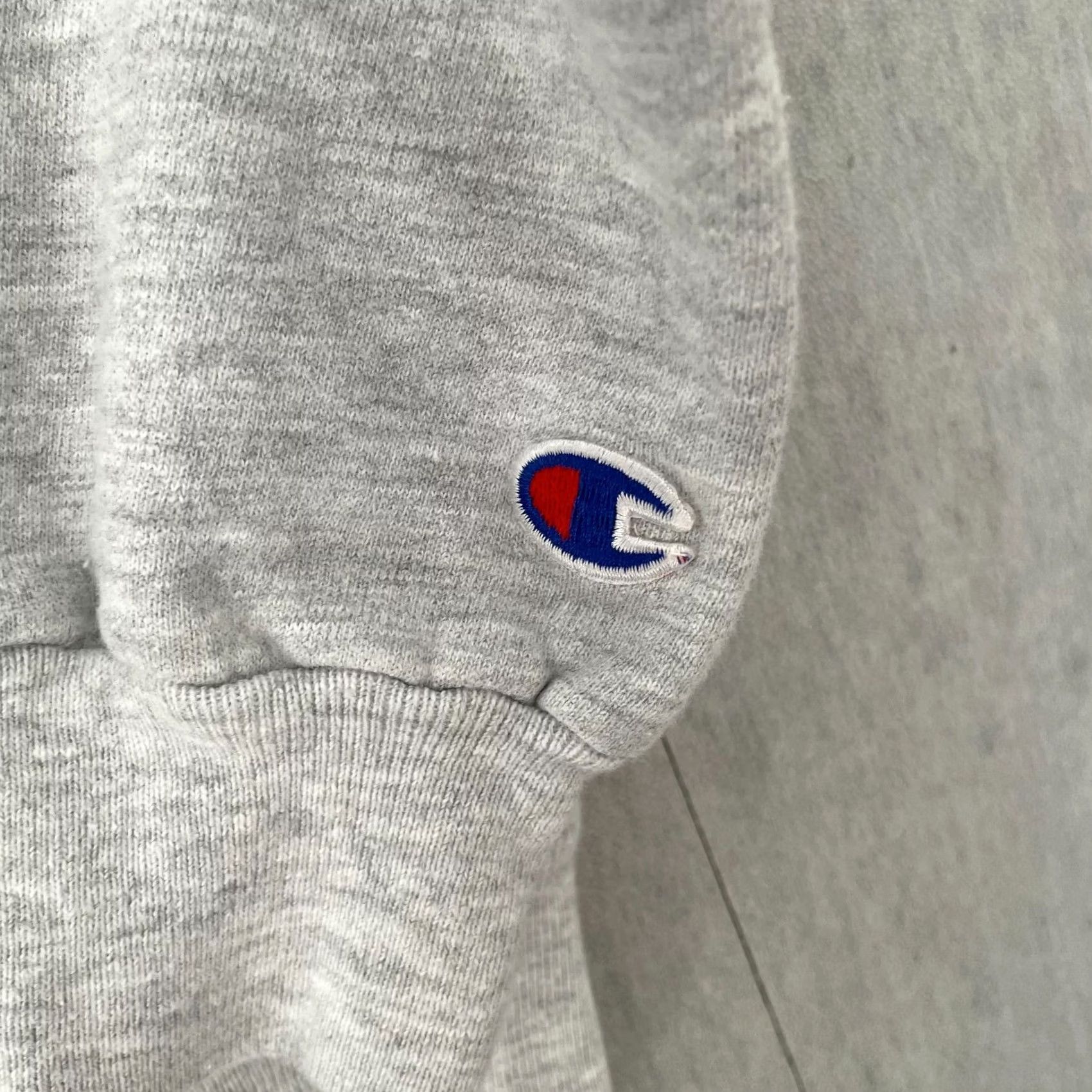 Champion VINTAGE Champion Pullover Sweater Shirt Women’s Medium Gray 1996 Olympics 90s Embroidered Logo - Cotton Blend Fleece Casual Size M / US 6-8 / IT 42-44 - 4 Thumbnail