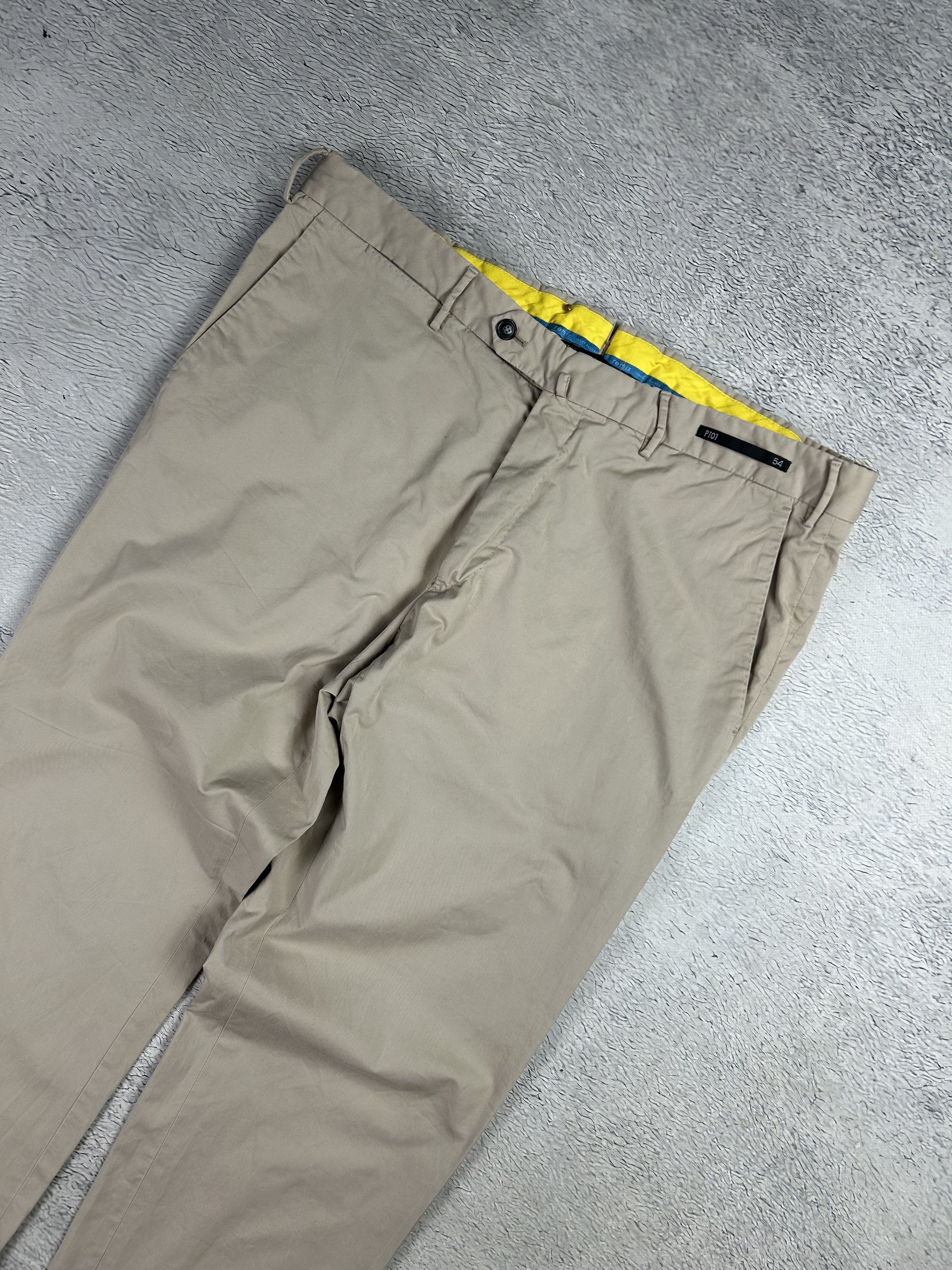 Designer × PT Torino PT01 Pantaloni Torino Pants Stretch Graven Fit Beige Y2K Size US 38 / EU 54 - 4 Thumbnail