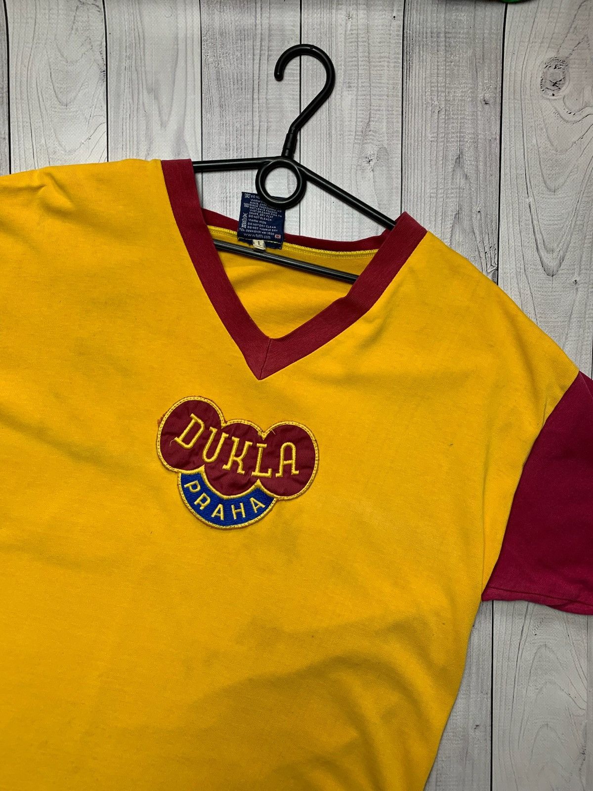 Vintage Vintage Soccer Jersey Praha Dukla size L rare retro Cezh Size US L / EU 52-54 / 3 - 2 Thumbnail