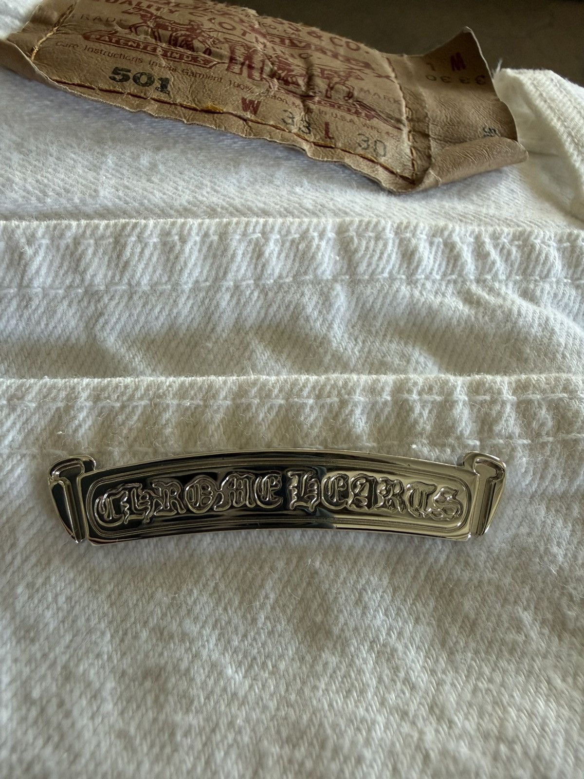 Chrome Hearts Chrome Hearts White & Cheetah Patch 501 Size US 30 / EU 46 - 9 Thumbnail