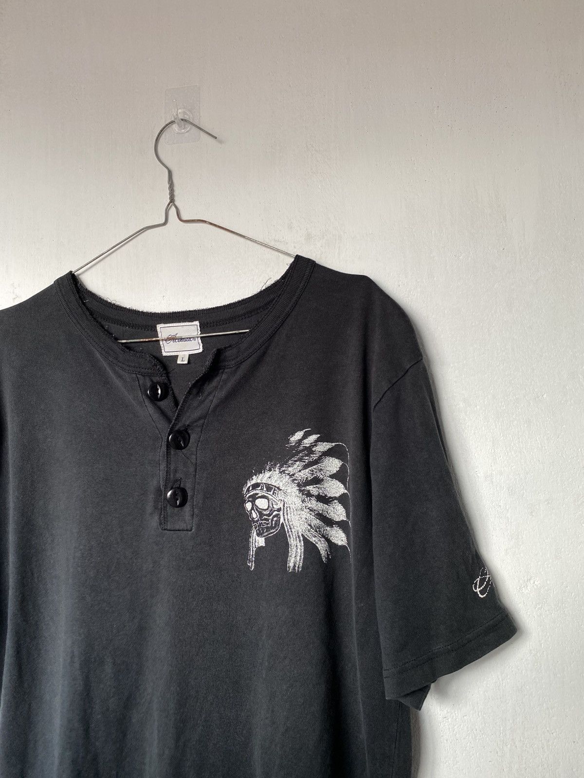 If Six Was Nine Acoustic Indian Skull Poem Tshirt Size US L / EU 52-54 / 3 - 6 Thumbnail