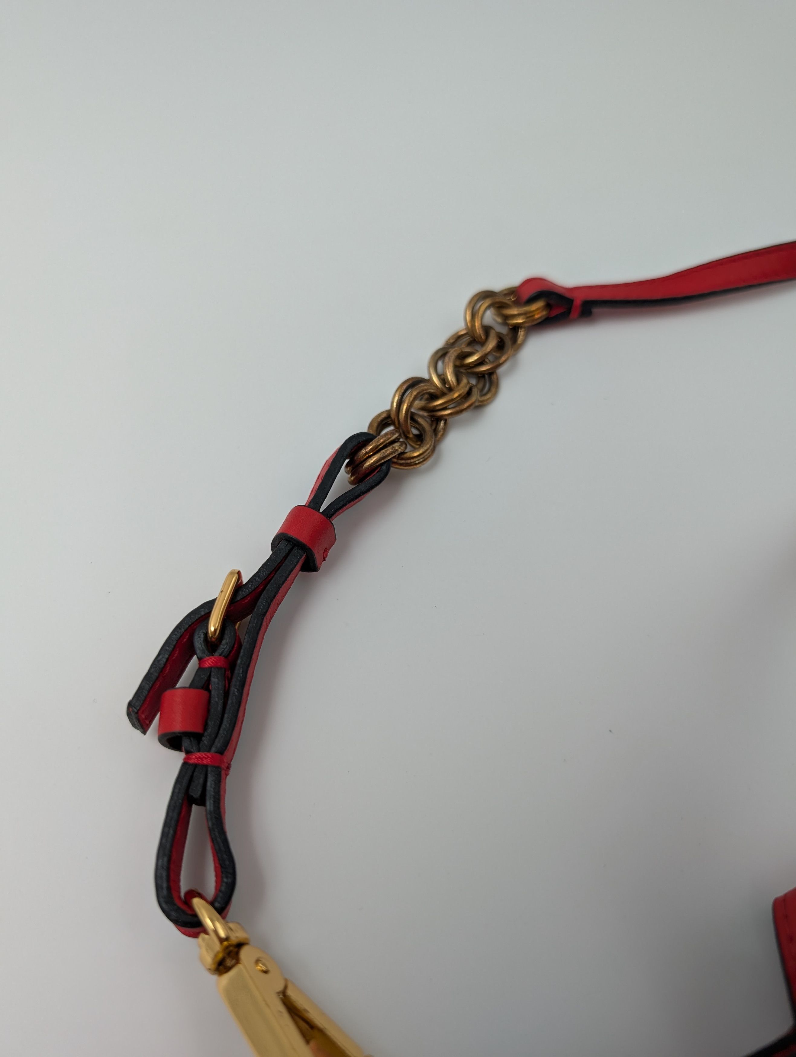 Marni Marni Red Leather Handbag With Shoulder Strap Size ONE SIZE - 8 Thumbnail