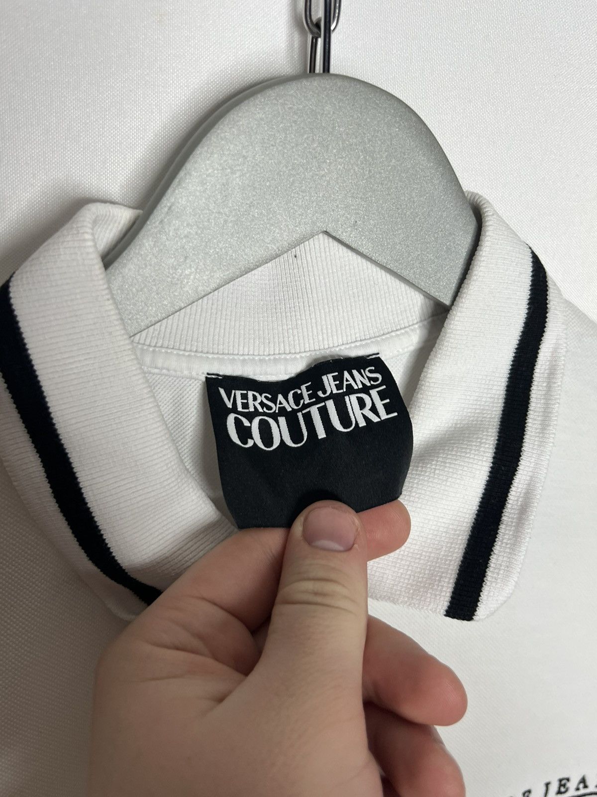 Versace Versace Jeans Couture Big Logo Luxury Polo Shirt Tee Size US XL / EU 56 / 4 - 10 Thumbnail