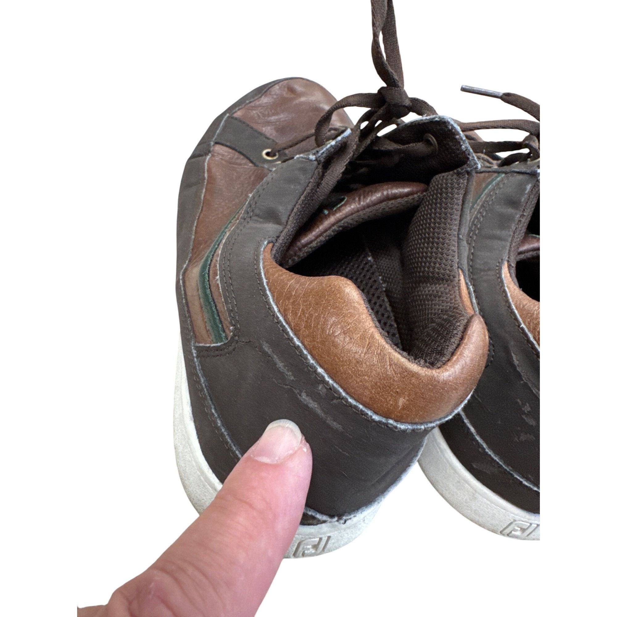 Footjoy FootJoy Contour Casual Mens Brown & Black Golf Shoes 10M SKU Size US 10 / EU 43 - 8 Thumbnail