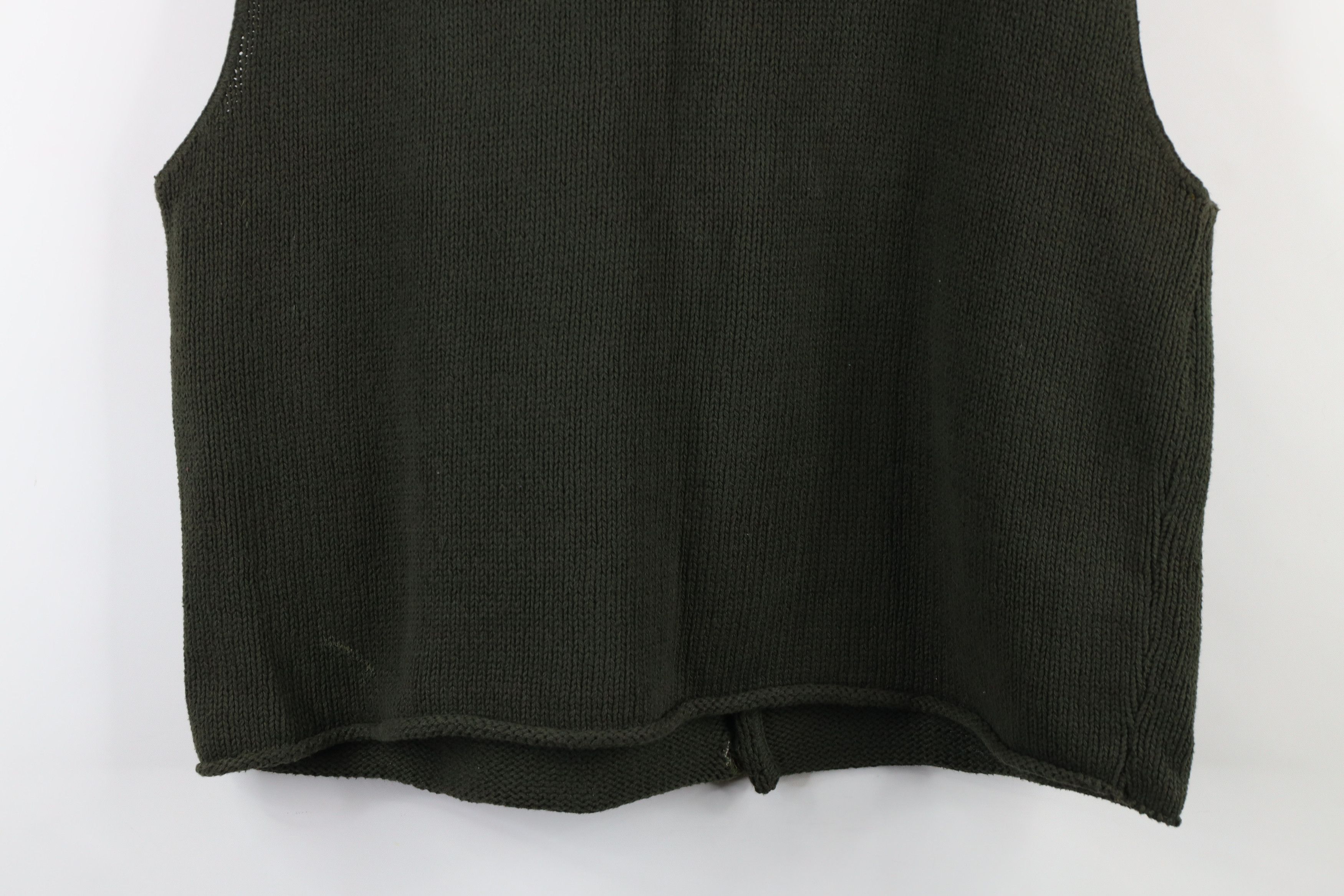 Vintage Vintage 90s Streetwear Marled Cotton Knit Sweater Vest USA Size US XL / EU 56 / 4 - 9 Thumbnail