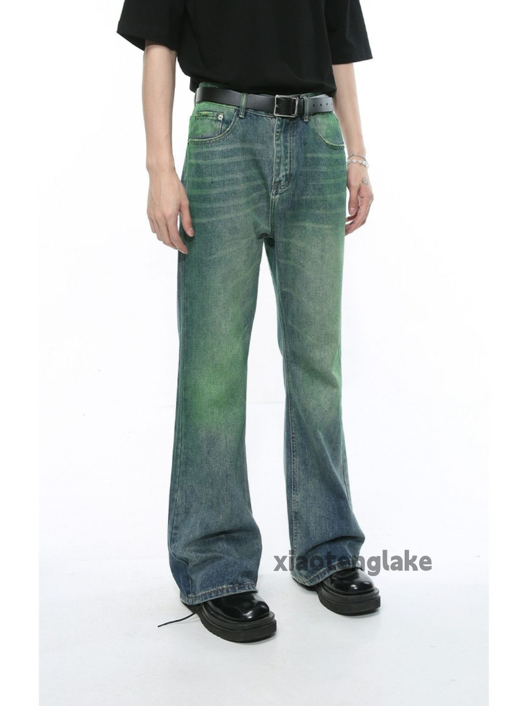 Jean × Vintage washed faded cleanfit yuppie bootcut flared jeans Size US 32 / EU 48 - 8 Thumbnail