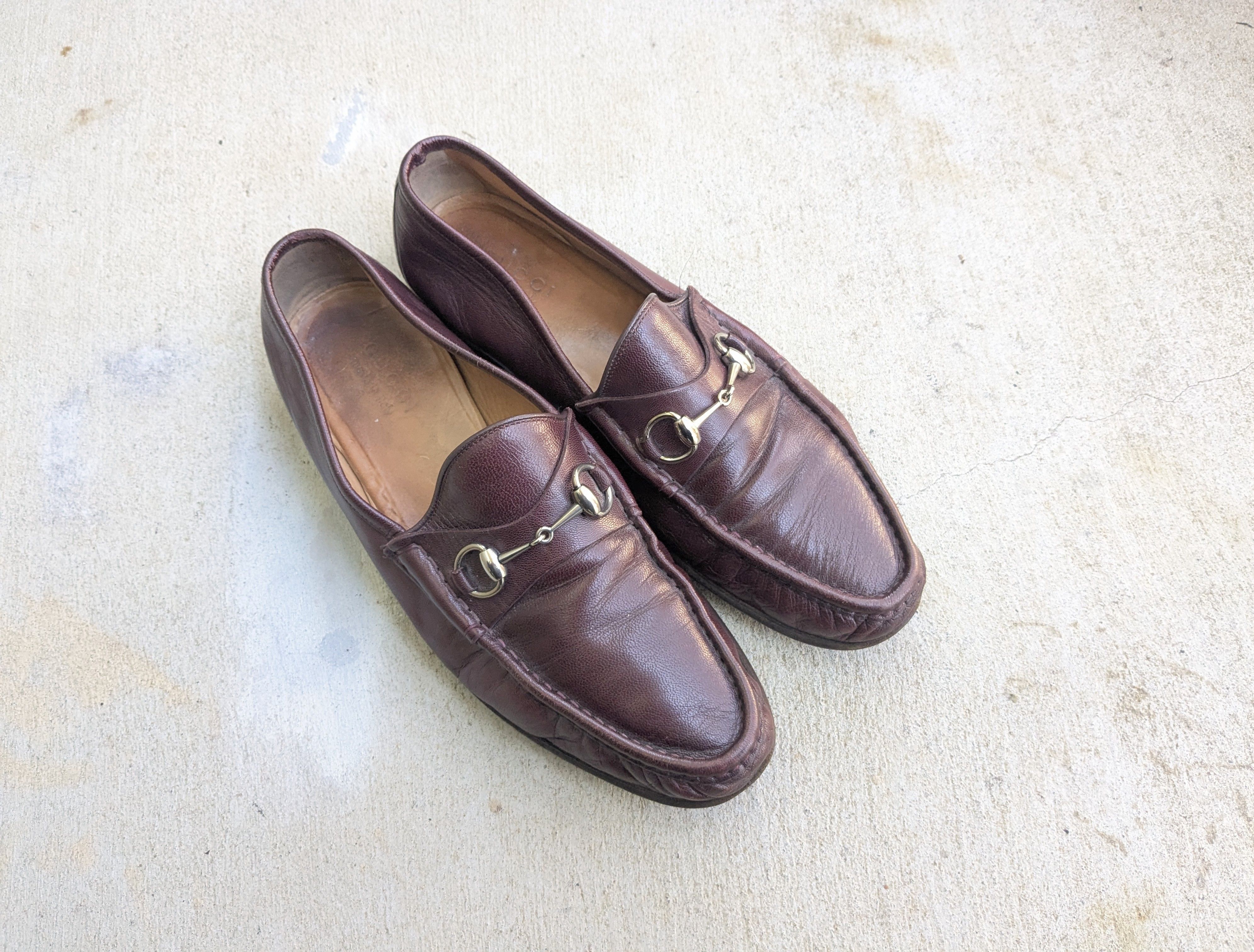 Gucci Gucci Horsebit Loafers Burgundy Leather 10.5 Size US 10.5 / EU 43-44 - 1 Thumbnail