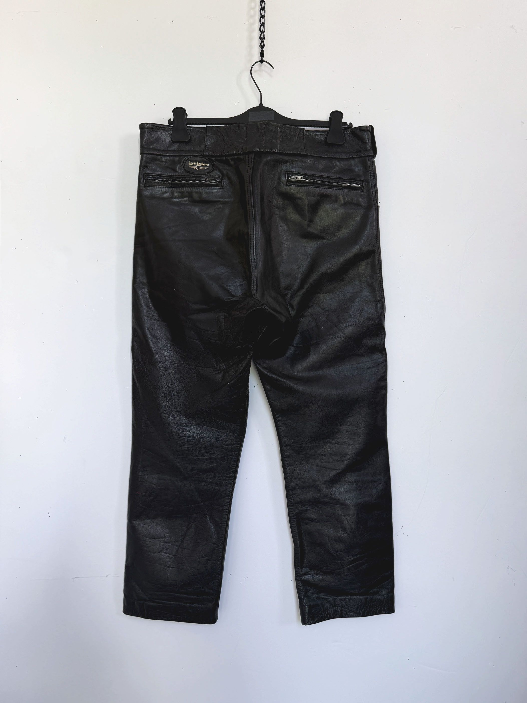 Lewis Leathers 70s Vintage Lewis leathers biker pants Size US 38 / EU 54 - 2 Thumbnail