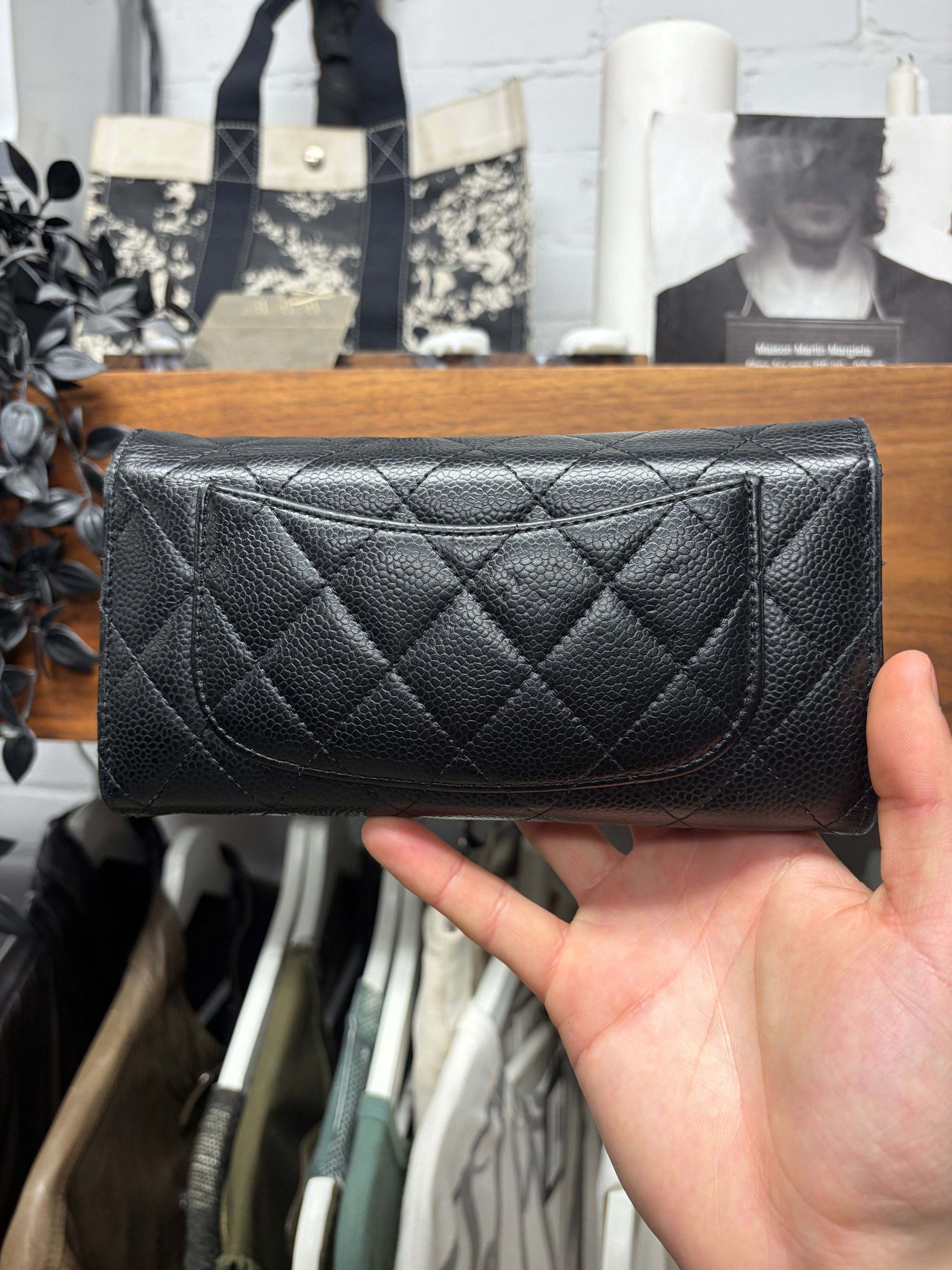 Chanel Chanel Quilted Lambskin Leather CC Top Flap Long Wallet Size ONE SIZE - 5 Thumbnail