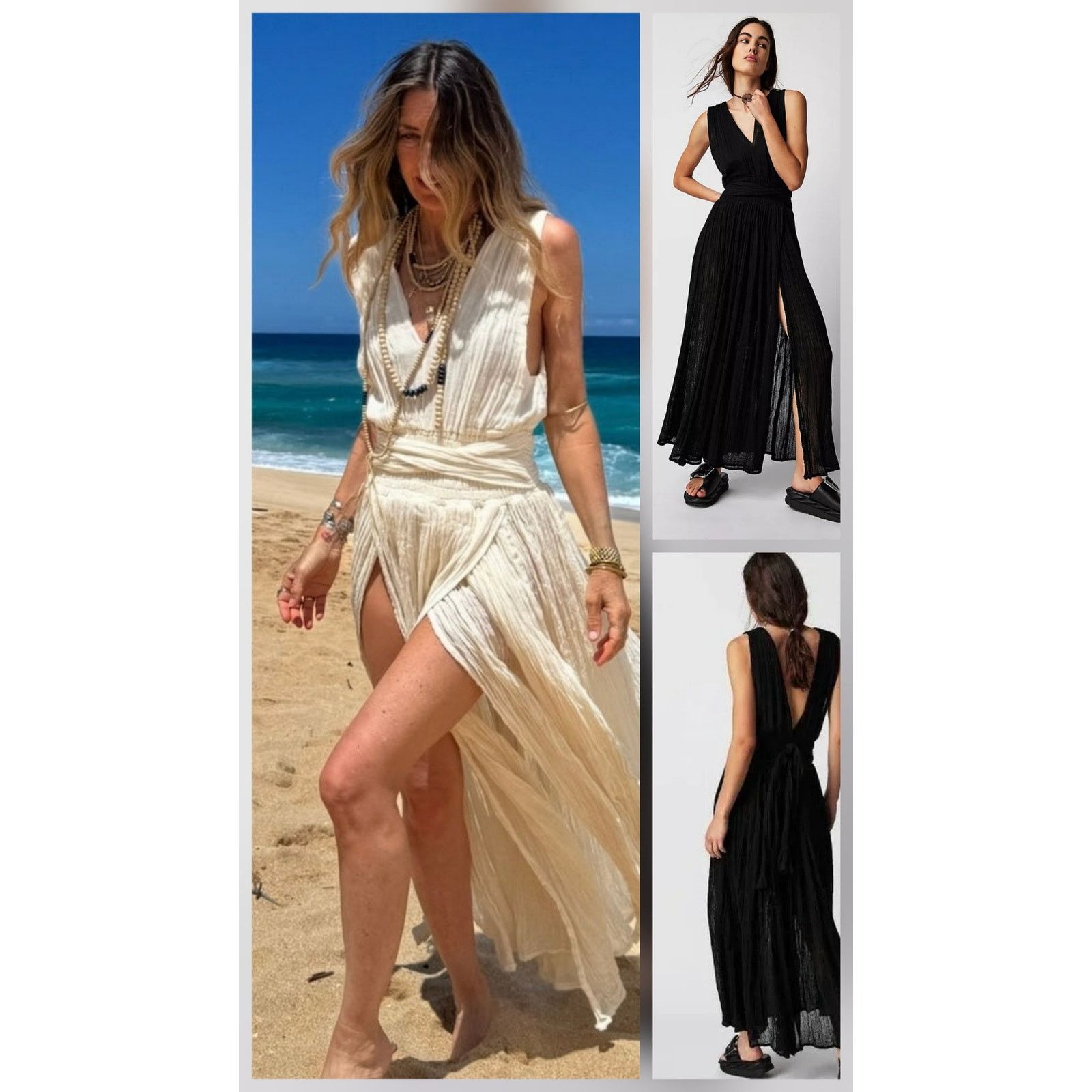 Free People New Jen's Pirate Booty Prism Maxi Dress $209 X-SMALL Black Size XS / US 0-2 / IT 36-38 - 1 Thumbnail
