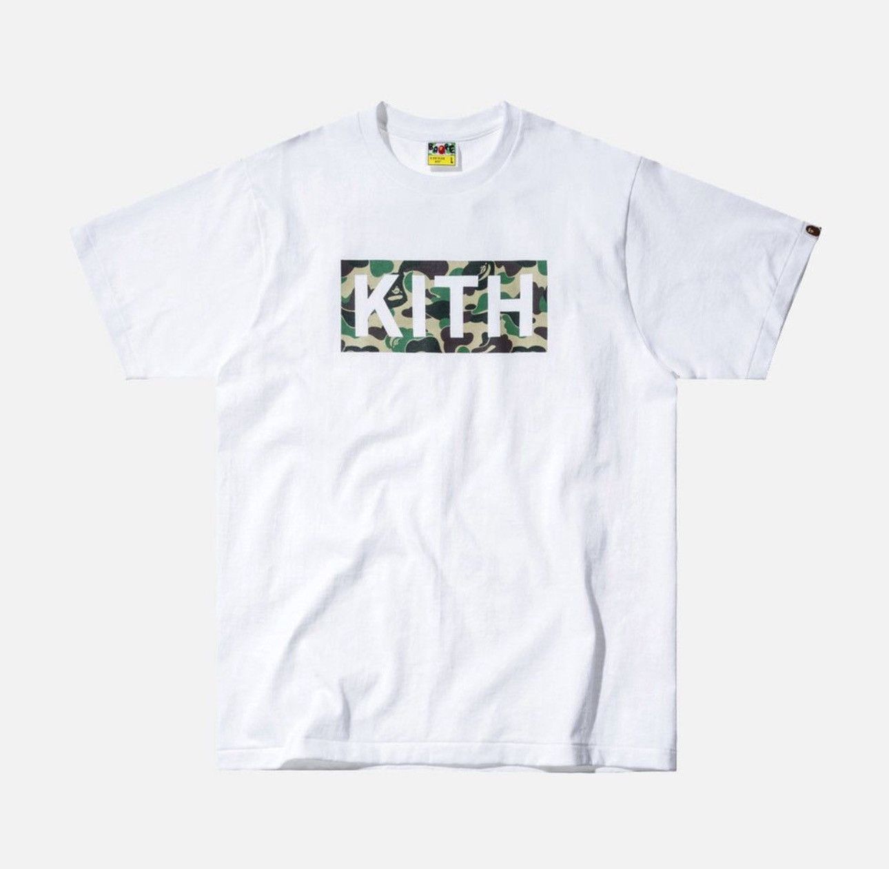 Kith A Bathing Ape Bape Box Logo Camo Tee white XXL